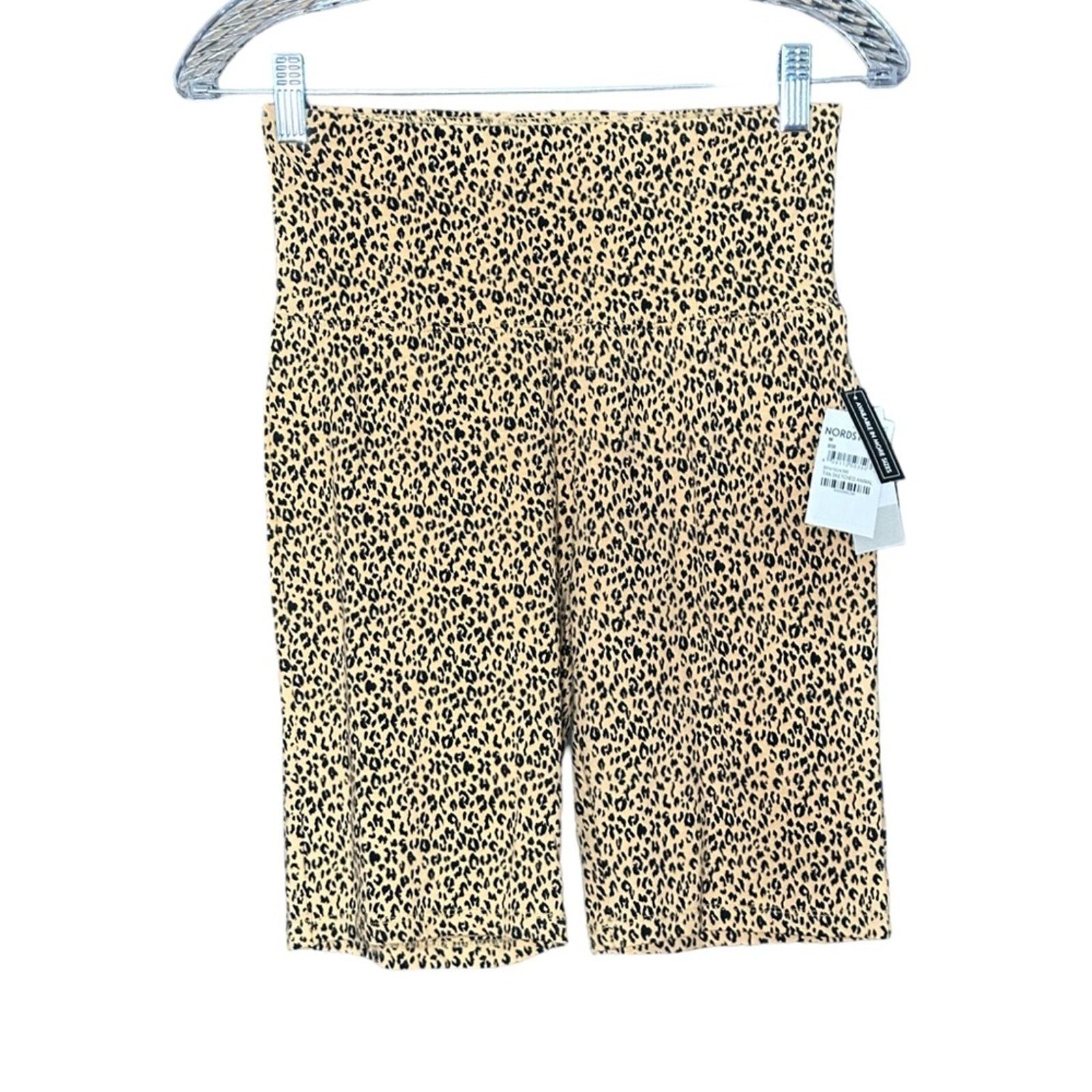 BP. NWT BP Cheetah Print Cotton High Waist Athletic Shorts Size 28" / US 6 / IT 42 - 2 Thumbnail
