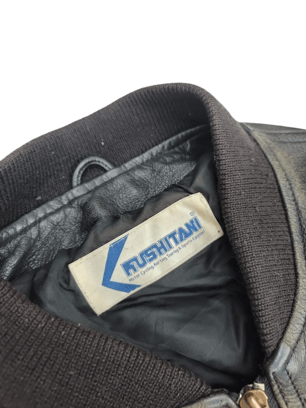 Vintage Vintage Kushitani Leather Jacket Embroided Logo Size US L / EU 52-54 / 3 - 12 Thumbnail