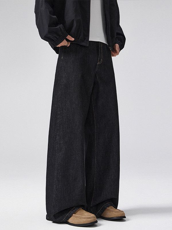 Jean Men's American Retro Cleanfit Black Wide-Leg Jeans Size US 32 / EU 48 - 3 Thumbnail