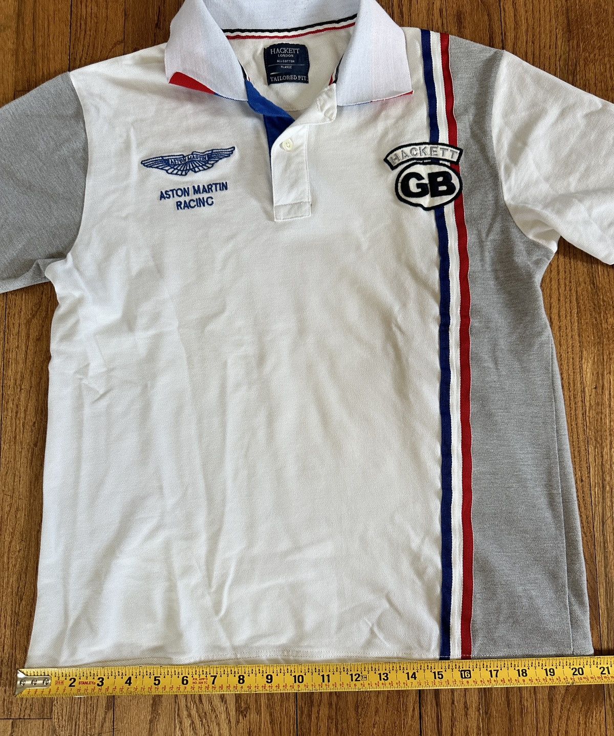 Hackett × Vintage Hackett London Aston Martin Racing Polo Size US XL / EU 56 / 4 - 6 Thumbnail