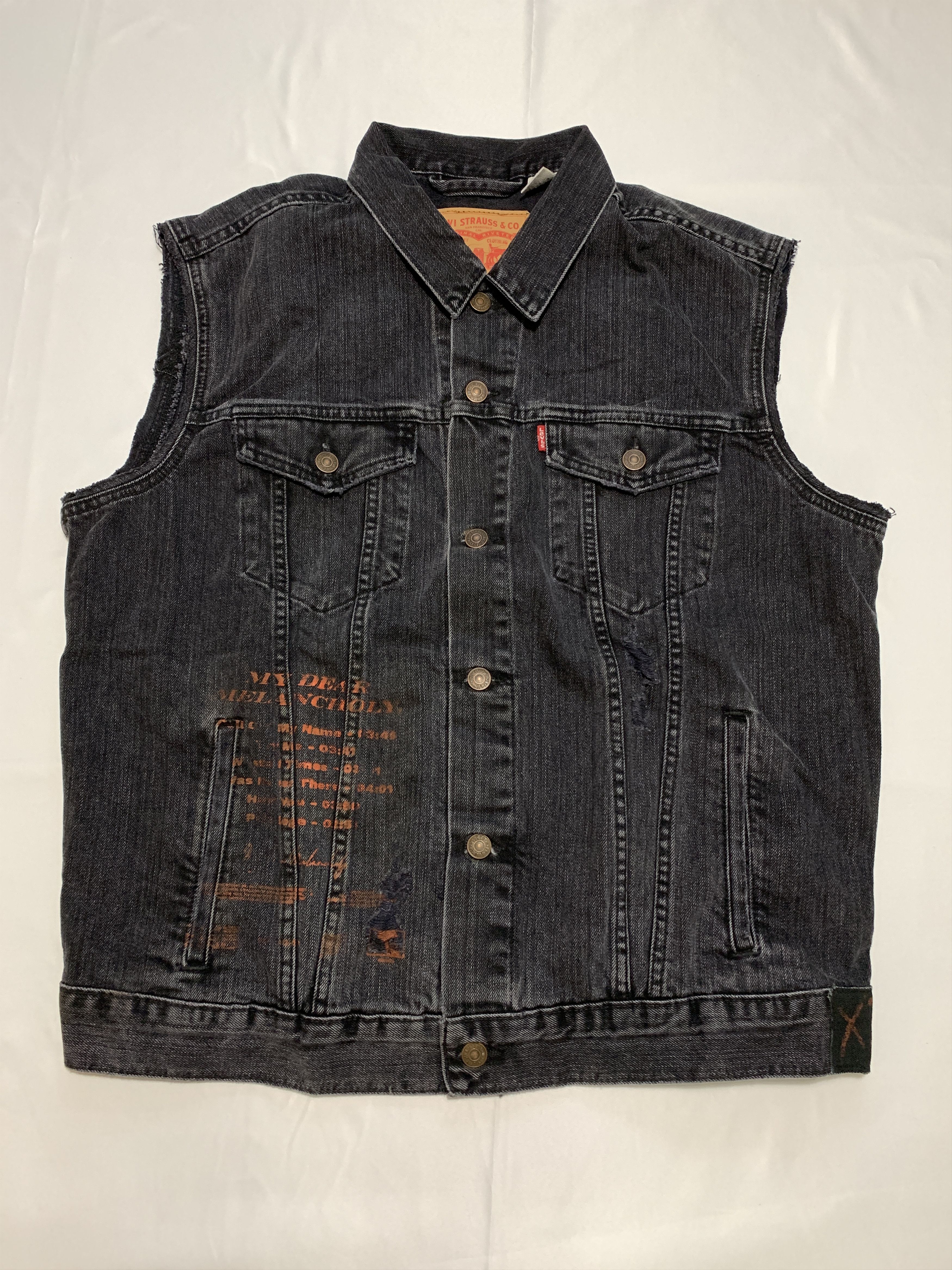 Levi's × The Weeknd The Weeknd x Levi's Privilege My Dear Melancholy Denim Vest Size US XL / EU 56 / 4 - 5 Thumbnail