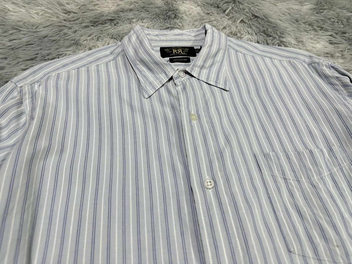 RRL Ralph Lauren 🔥Vintage RRL By Ralph Lauren Striped Shirt Size US XL / EU 56 / 4 - 5 Thumbnail