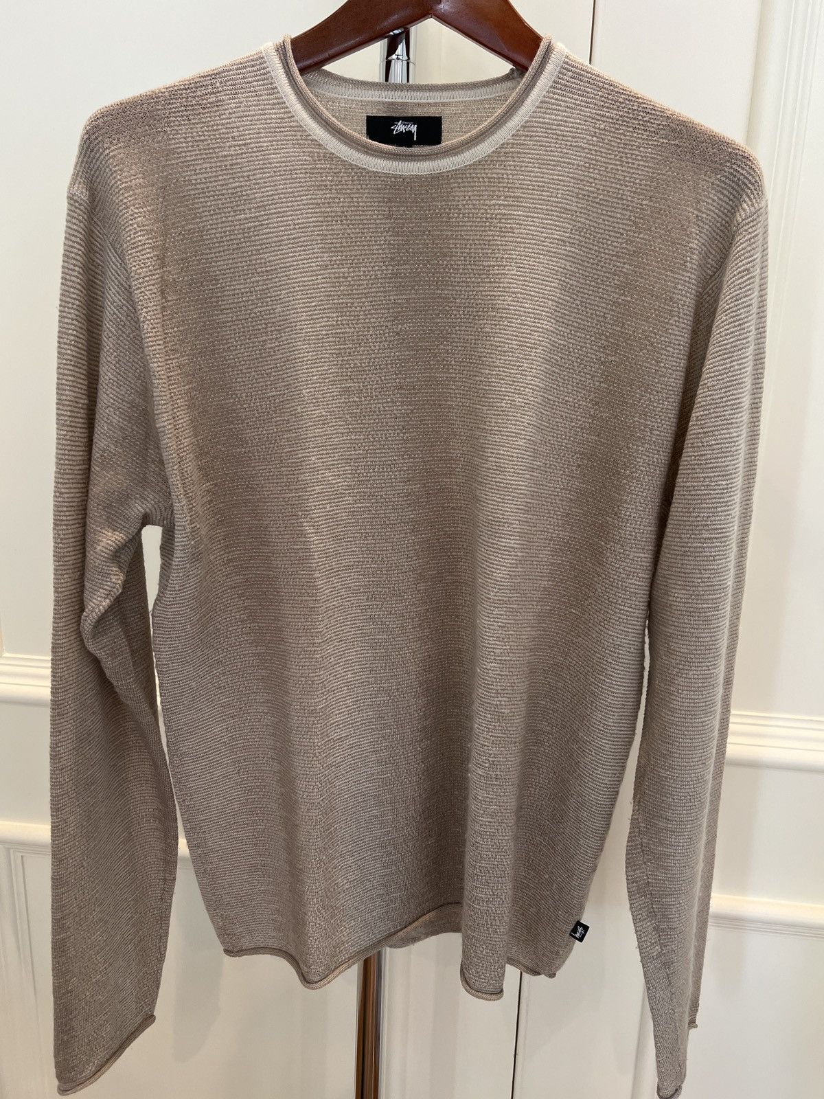 Stussy Shadow Striped Wool Sweater Size US S / EU 44-46 / 1 - 1 Thumbnail