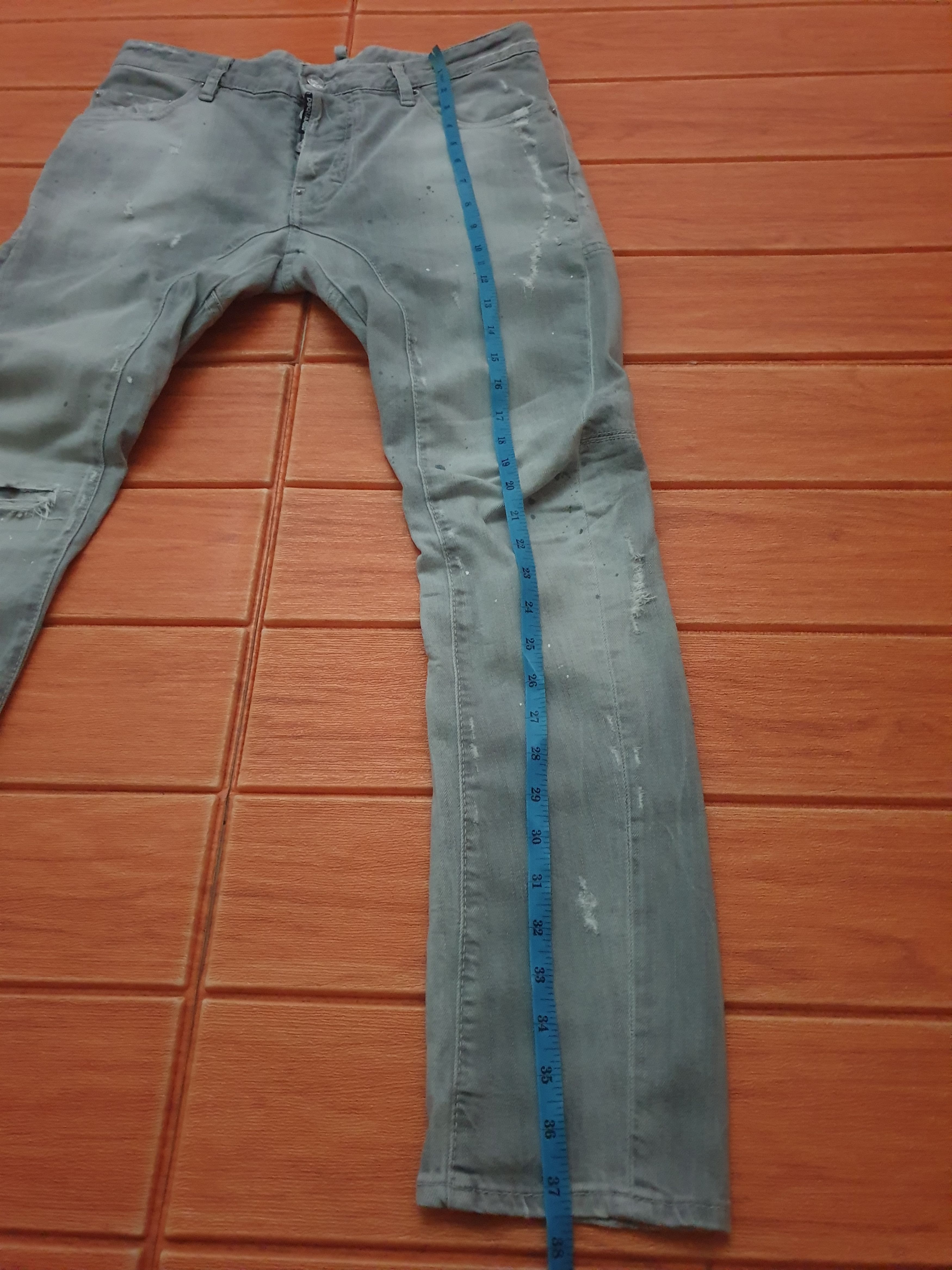 Dsquared2 💥Dsquared2 Made in ITALY grey colour pant Size US 33 - 7 Thumbnail