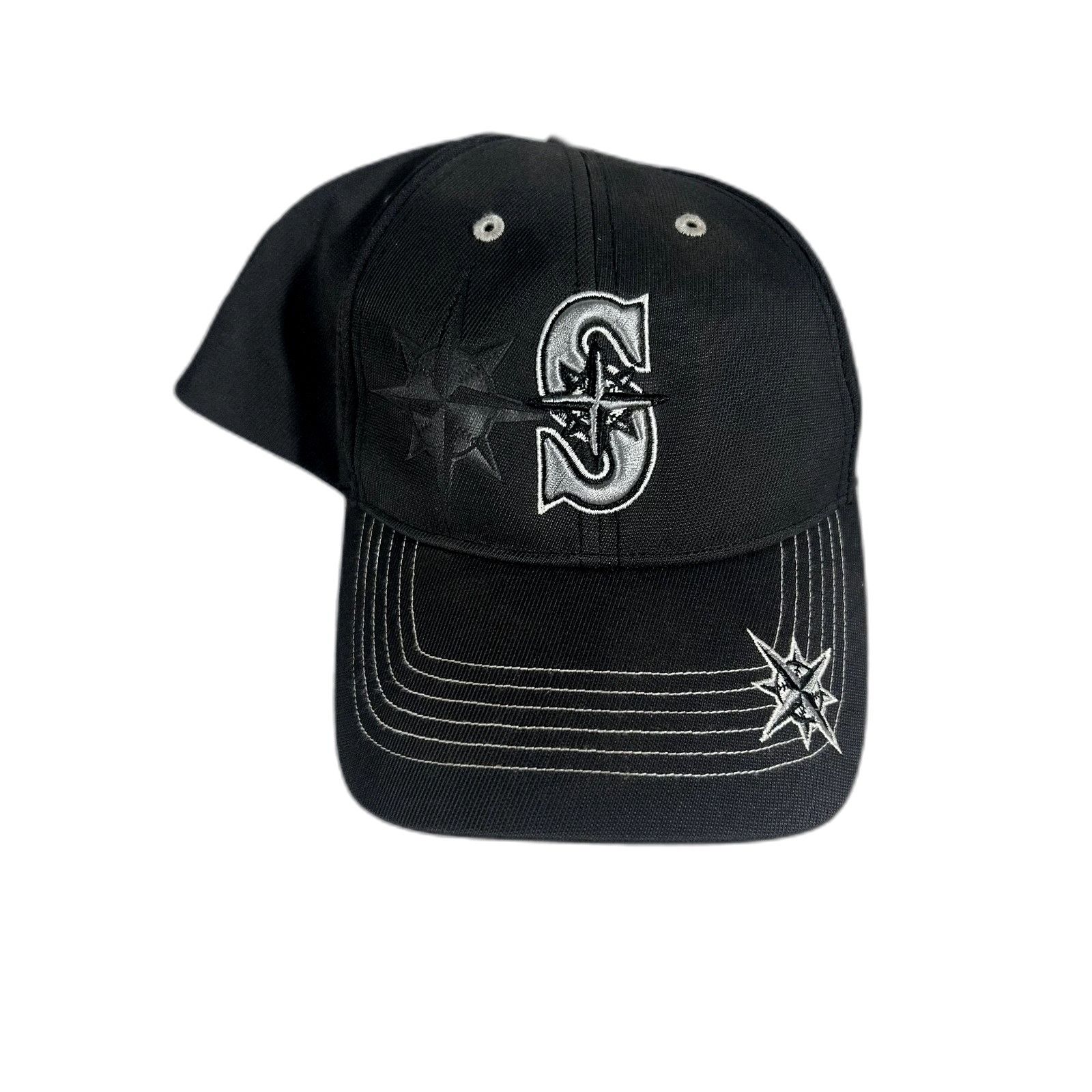 Vintage MBL Seattle Mariners 47' Twins Strap Black Baseball Cap Yout Size US XXS / EU 40 - 6 Thumbnail