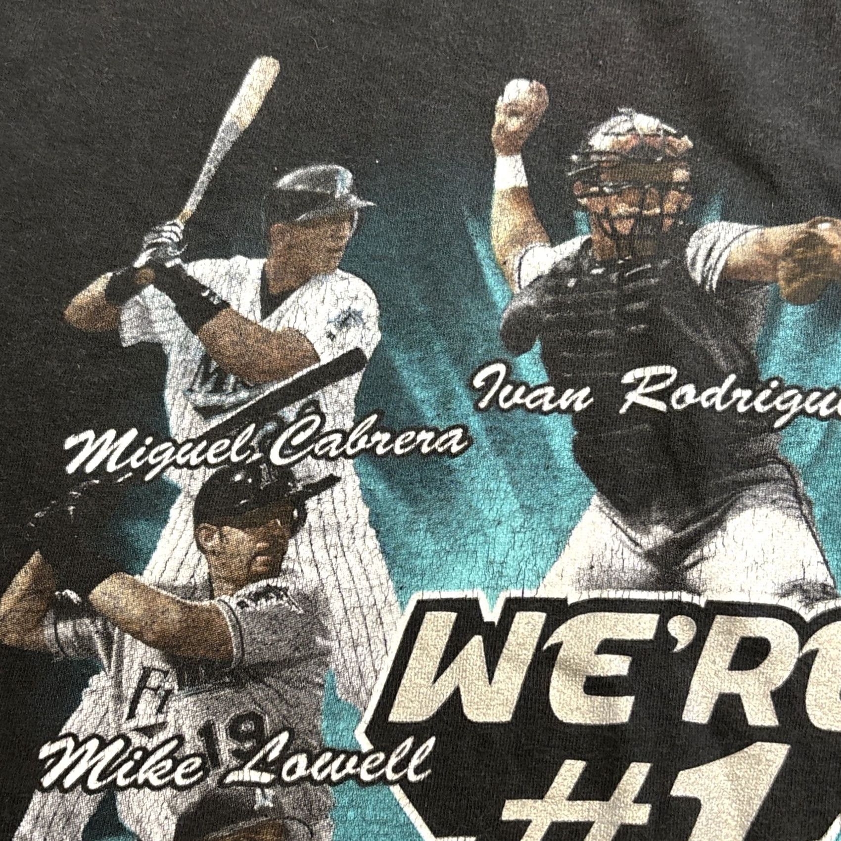 MLB VINTAGE Florida Marlins T Shirt 2003 L MLB Baseball Black Mens Size US L / EU 52-54 / 3 - 5 Thumbnail