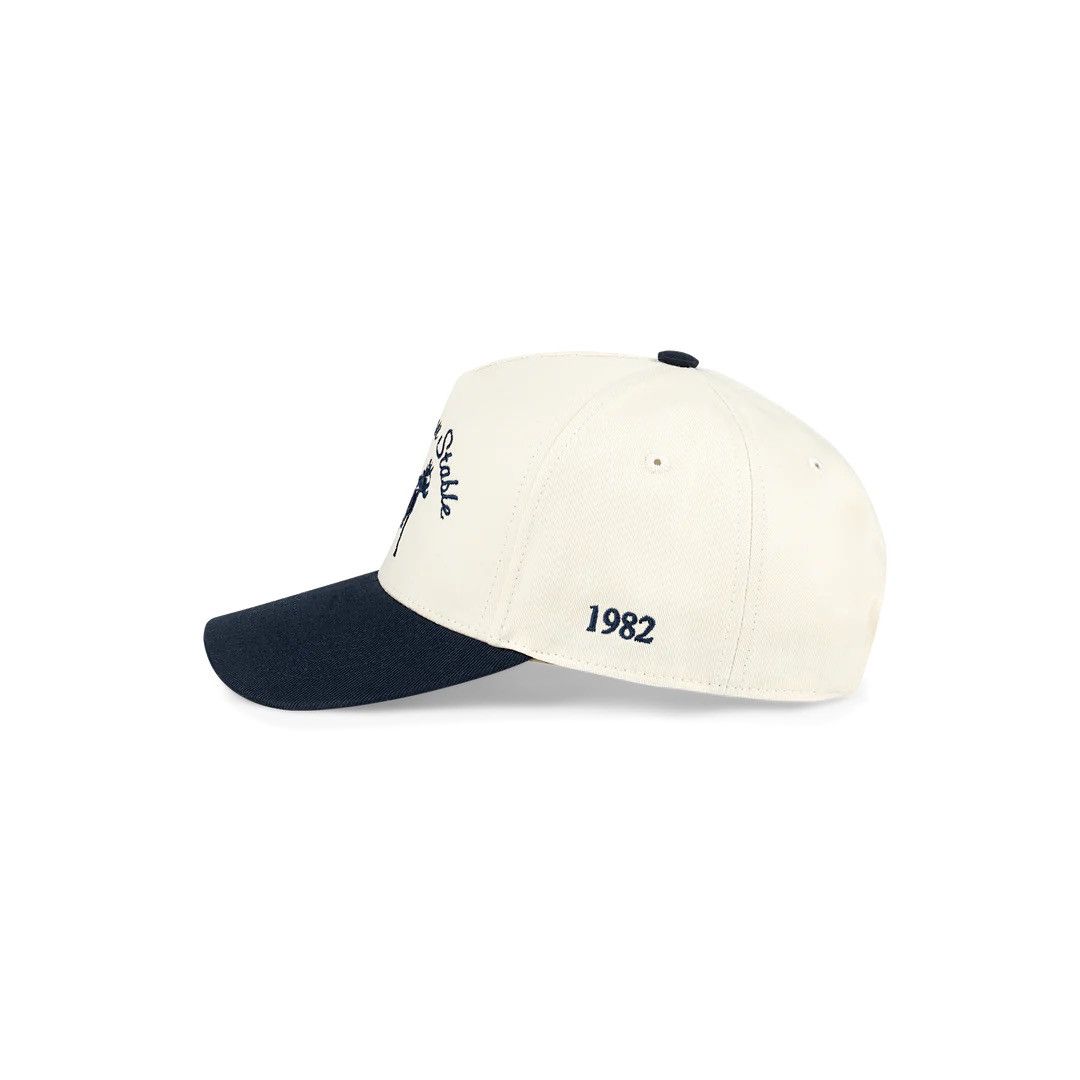 Siegelman Stable Cream Blue Snapback Hat