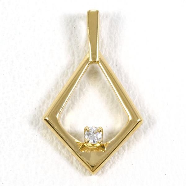 Mikimoto Mikimoto Mikimoto K18 Yellow Gold Diamond Pendant Top Metal Pendant in Pristine Condition Size ONE SIZE - 1 Thumbnail