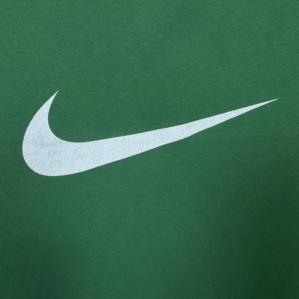 Nike 💚 Vintage 00s Nike T shirt Centre Logo Green Streetwear XL Size US XL / EU 56 / 4 - 7 Thumbnail
