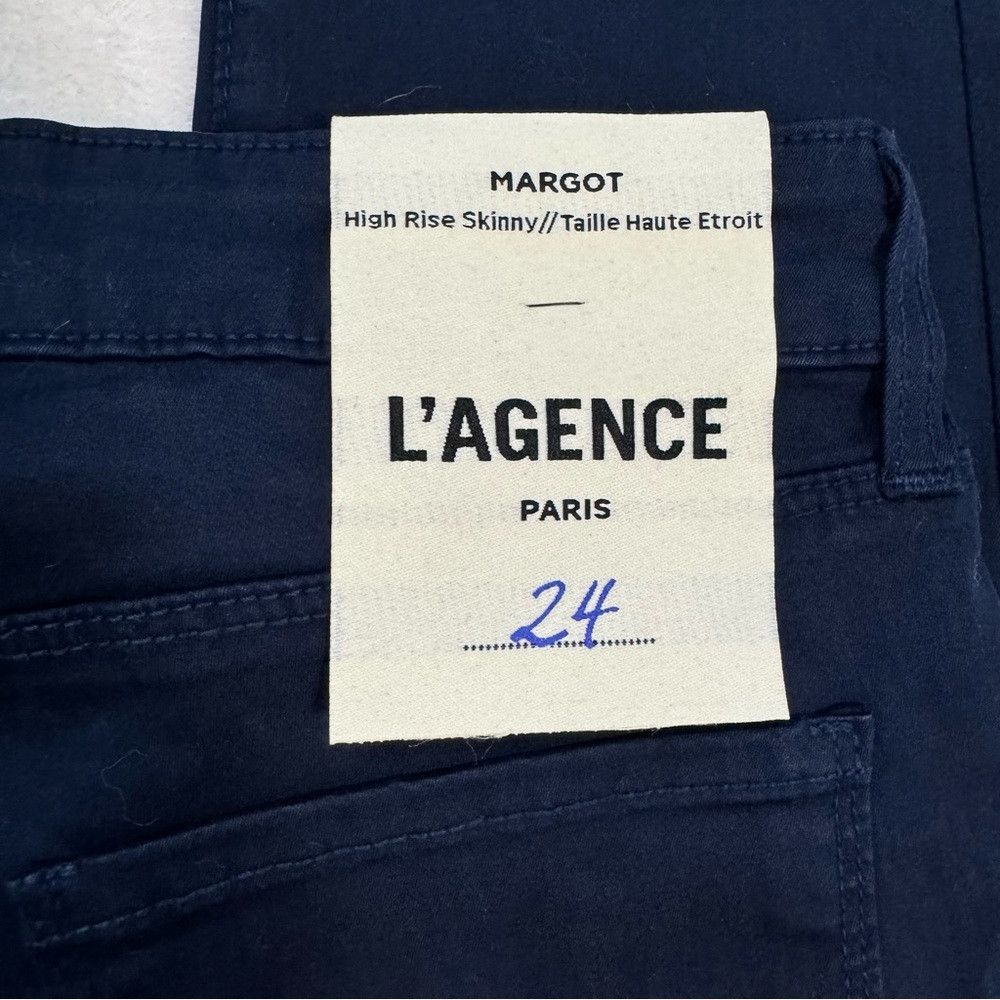 L'AGENCE NWT New $265 L'AGENCE Margot Crop Skinny MIDNIGHT Pants Siz Size 24" / US 00 / IT 34 - 6 Thumbnail