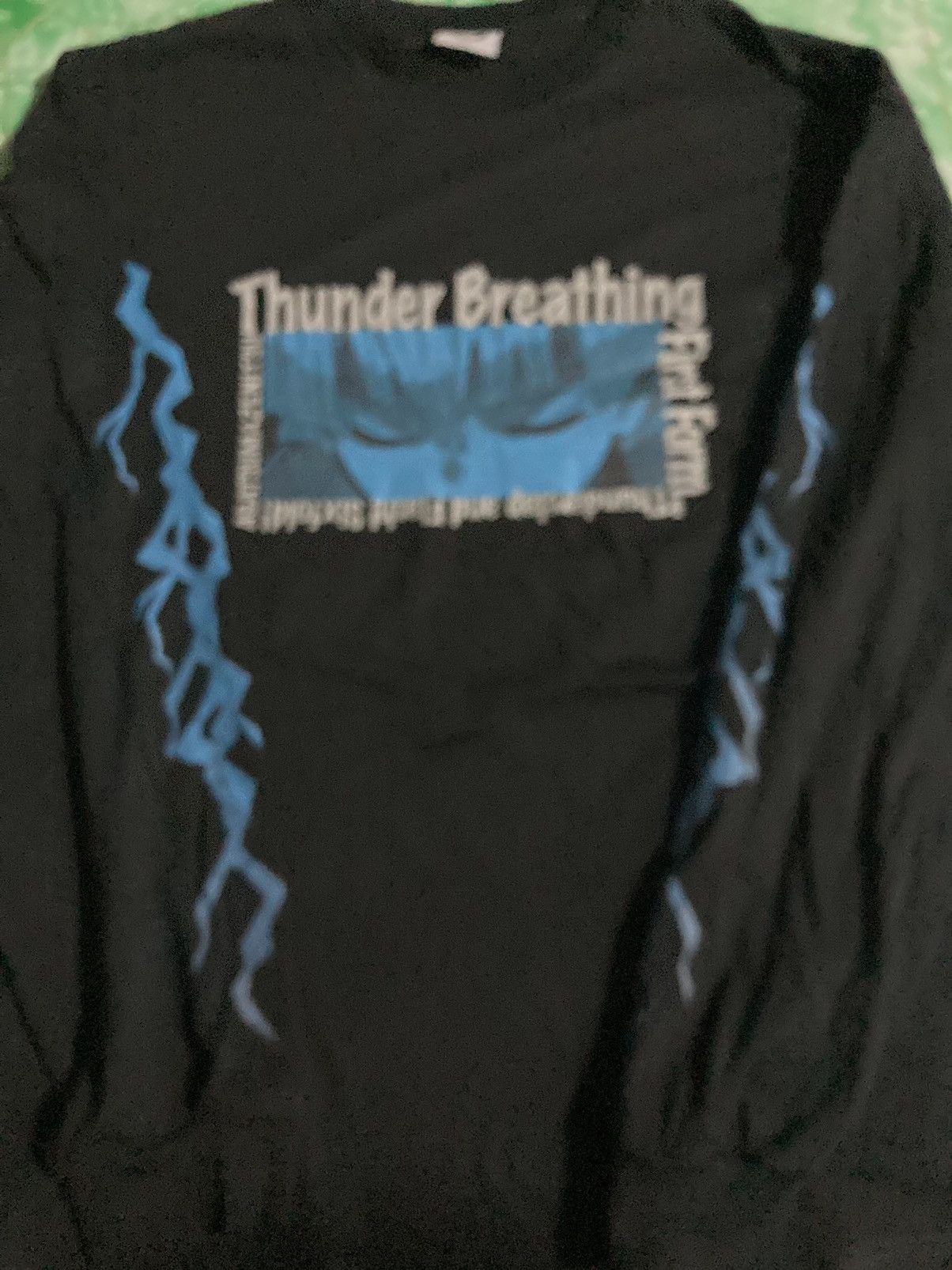 Anime Rare T-shirt Anima Thunder Breathing Long Sleeve Size US XL / EU 56 / 4 - 2 Thumbnail