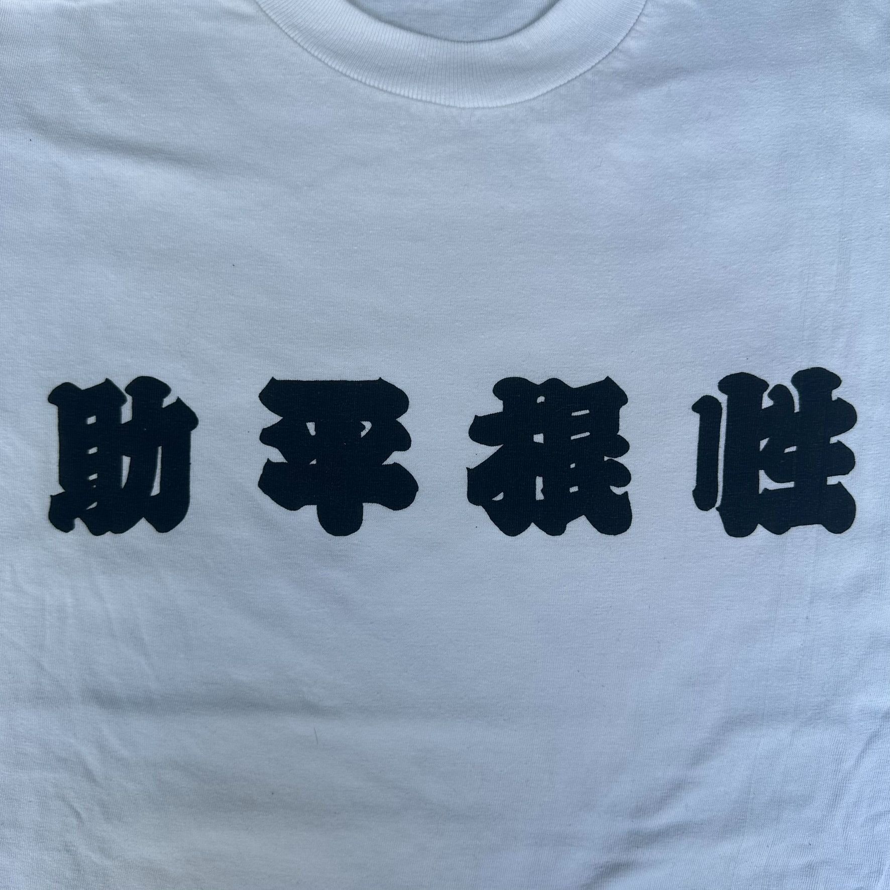 Japanese Brand Vintage 90s Japanese Kanji Letters T-Shirt Single Stitch Pun Size US L / EU 52-54 / 3 - 2 Thumbnail
