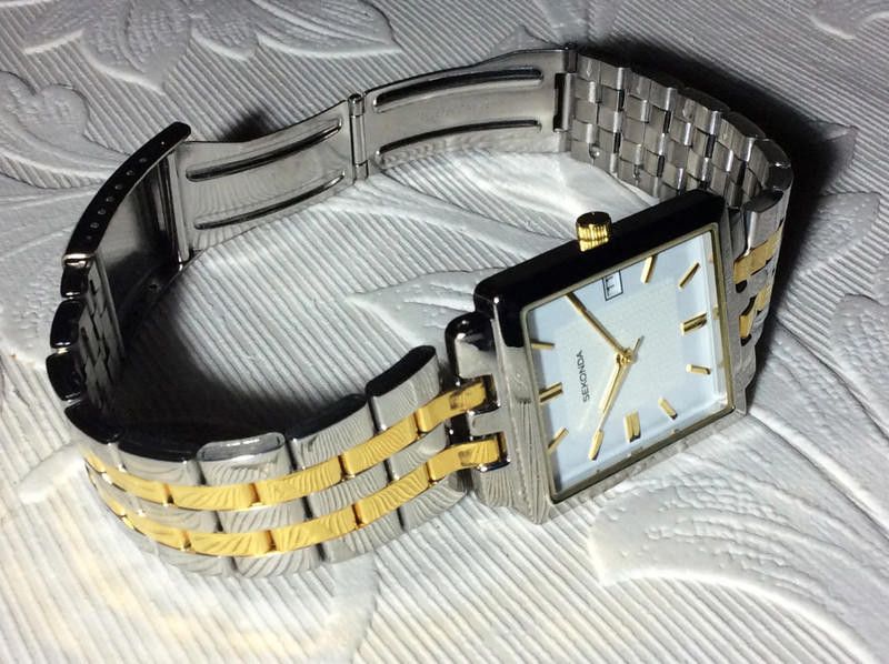 Designer Sekonda men's white dial two tone stainless steel bracelet Size ONE SIZE - 8 Thumbnail