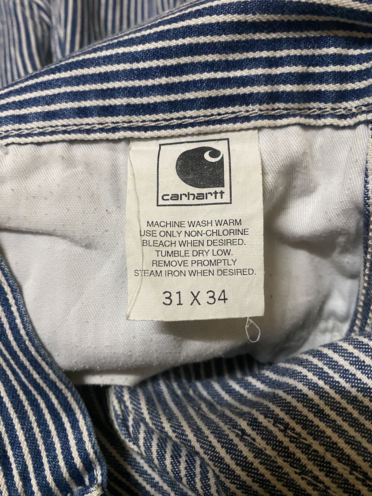 Carhartt Carhartt Carpenter Hickory Pattern Jeans Size US 30 / EU 46 - 8 Thumbnail