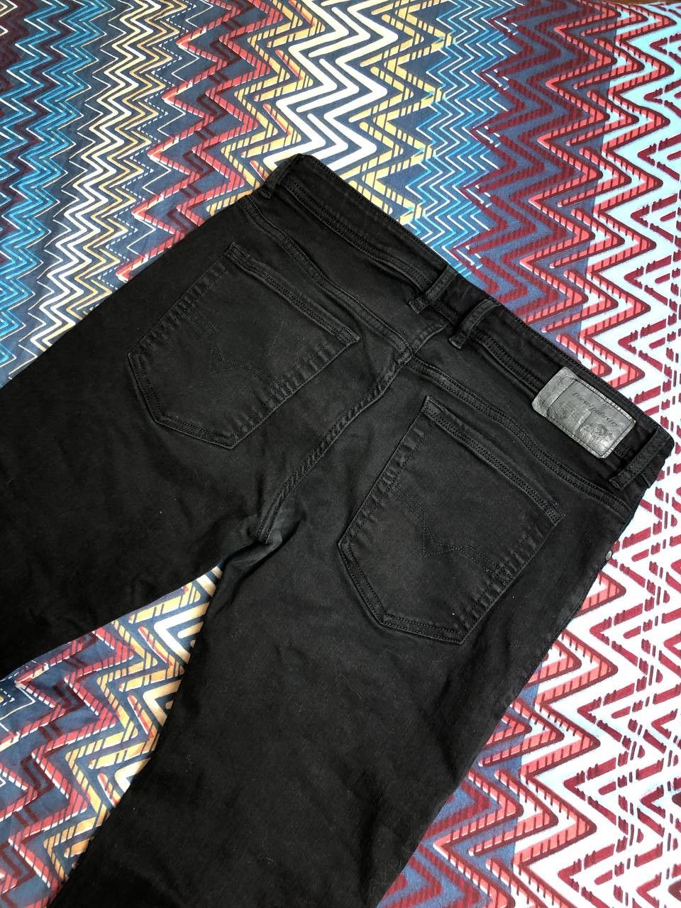 Diesel × Vintage Vintage Y2K Diesel Washed Distressed Denim Jeans Slim Size US 33 - 16 Thumbnail