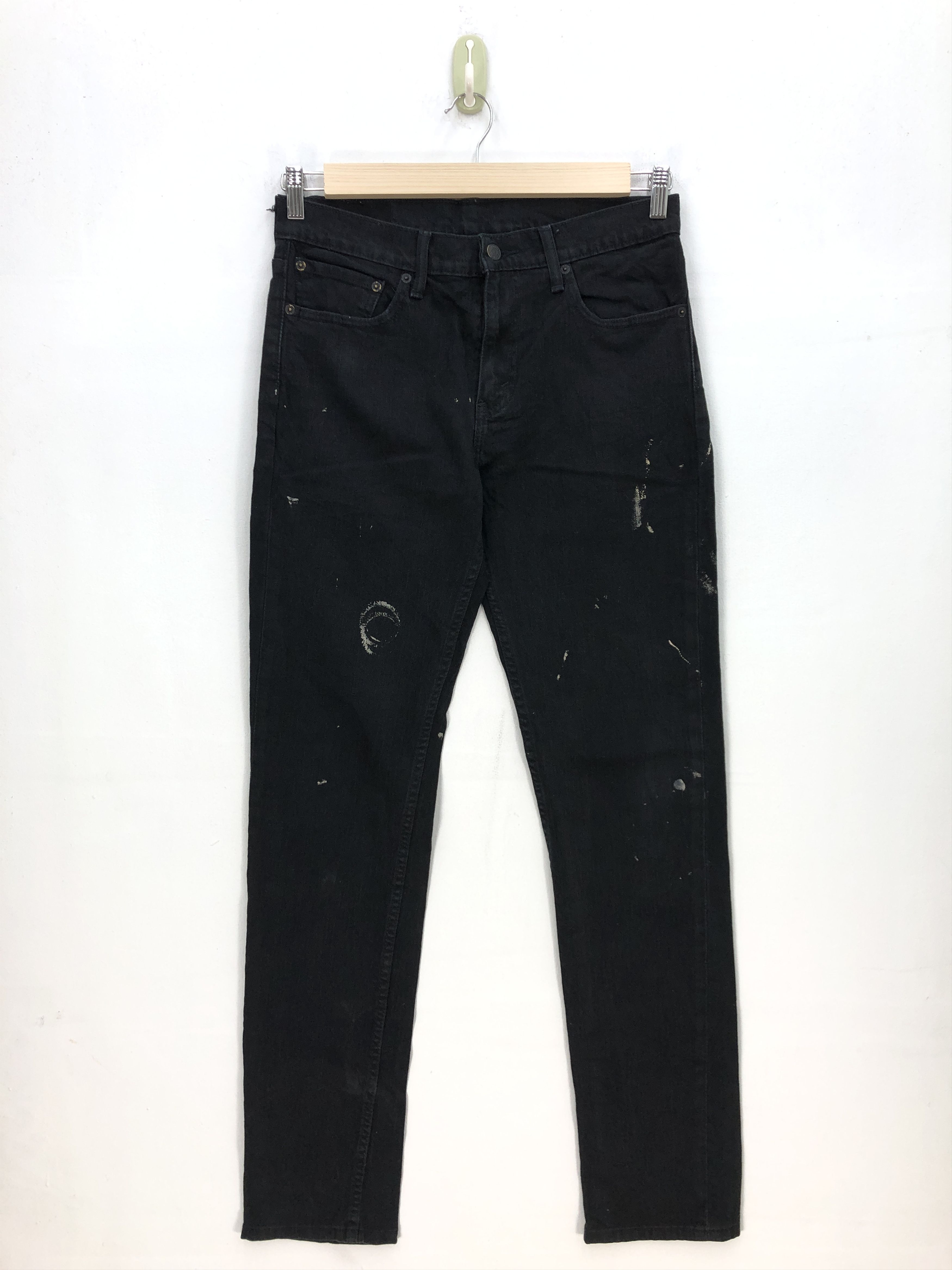 Levi's Vintage Levis Skinny Jeans Levi's Super Black Tapered Denim Size US 32 / EU 48 - 1 Thumbnail