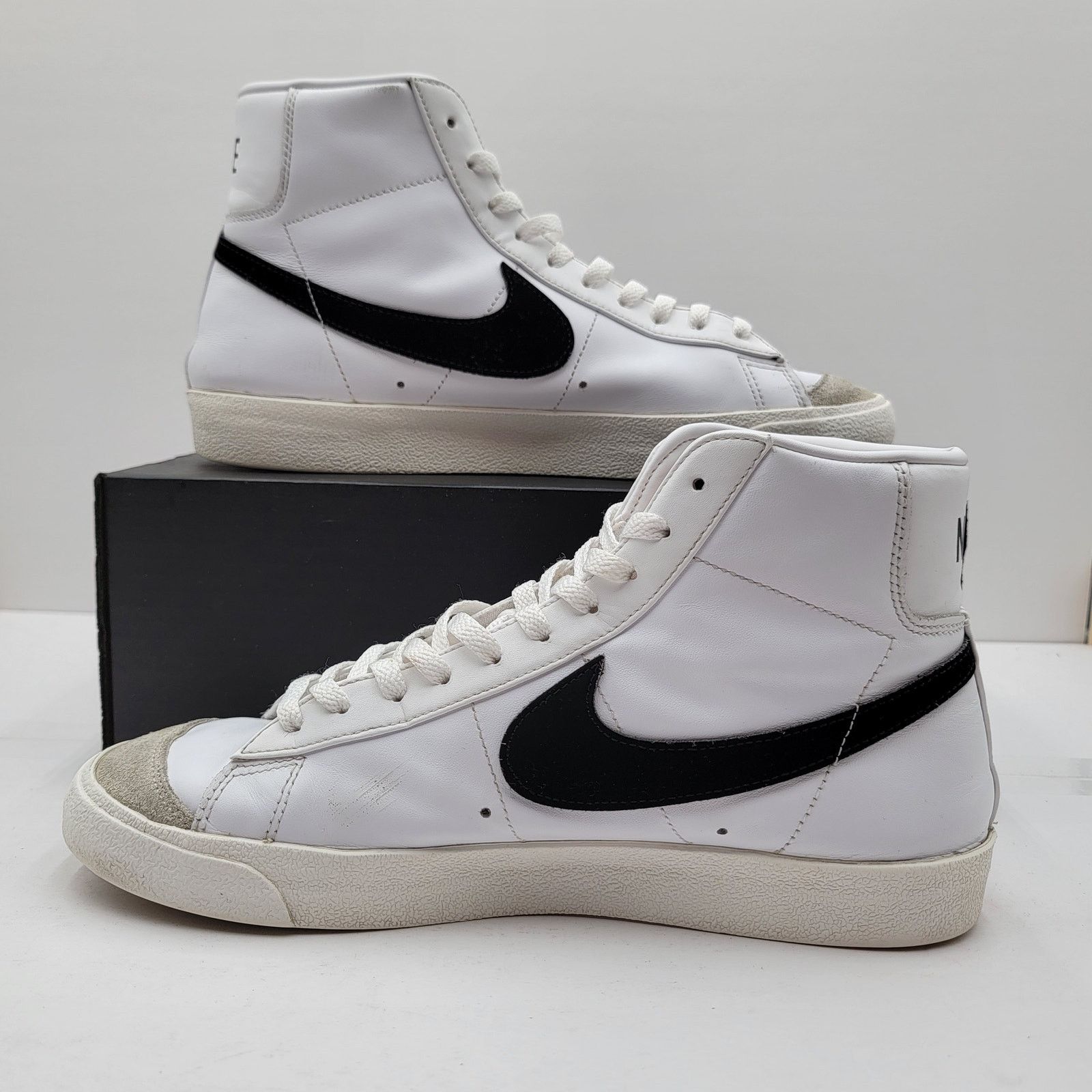 Nike Nike Blazer Mid '77 Vintage White Black Men's Sz 11.5 (278) Size US 11.5 / EU 44-45 - 2 Thumbnail
