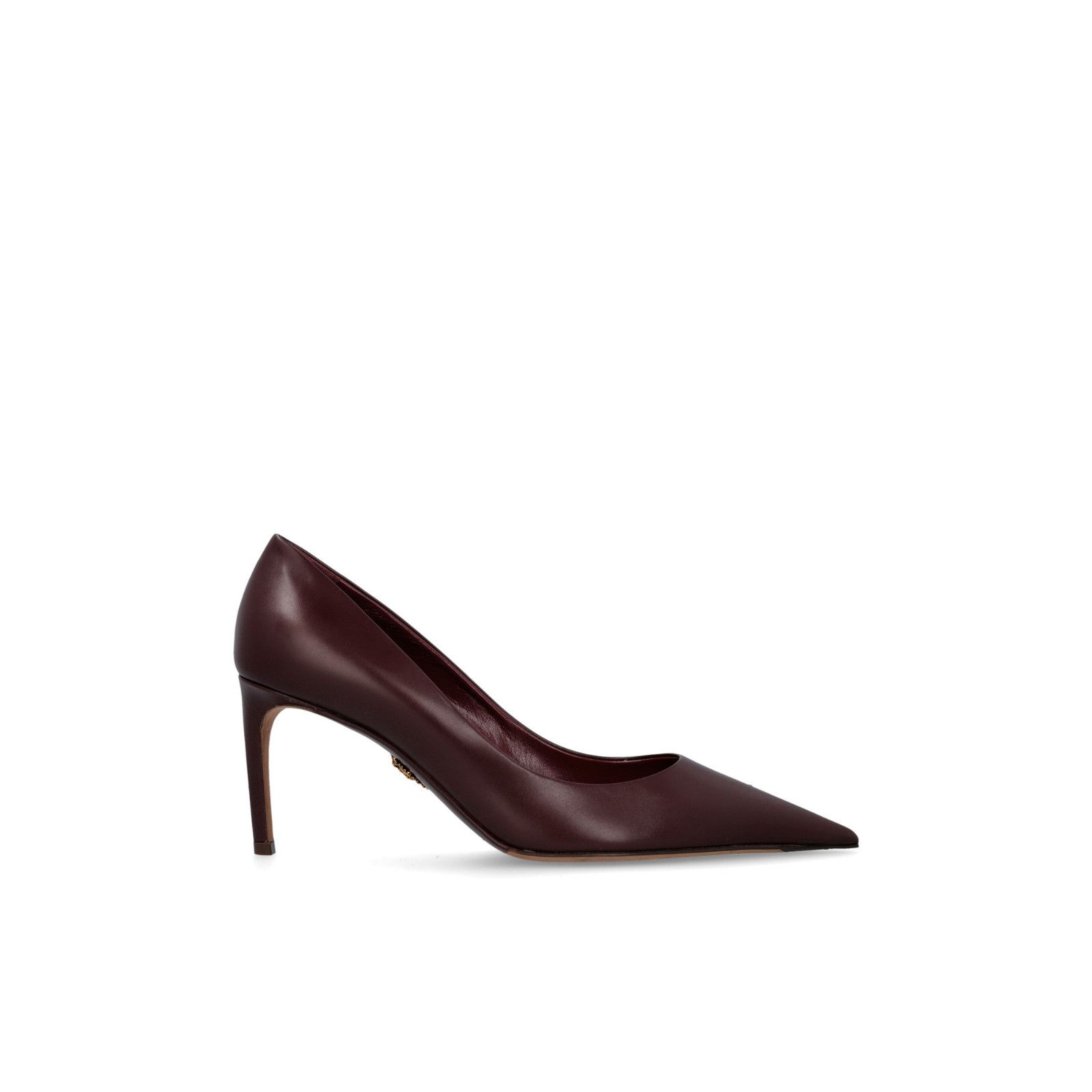 DOLCE&GABBANA Burgundy Red Leather 80mm Heel Pumps New & Aut