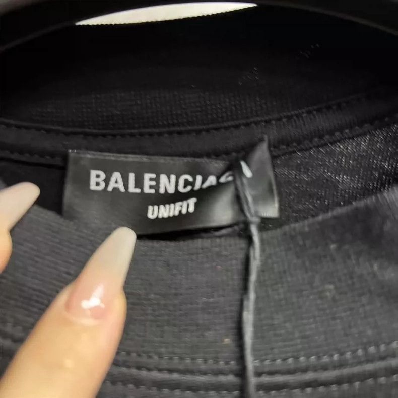 Balenciaga Balenciaga Black Sequin Logo TShirt-2505 Size US S / EU 44-46 / 1 - 2 Thumbnail