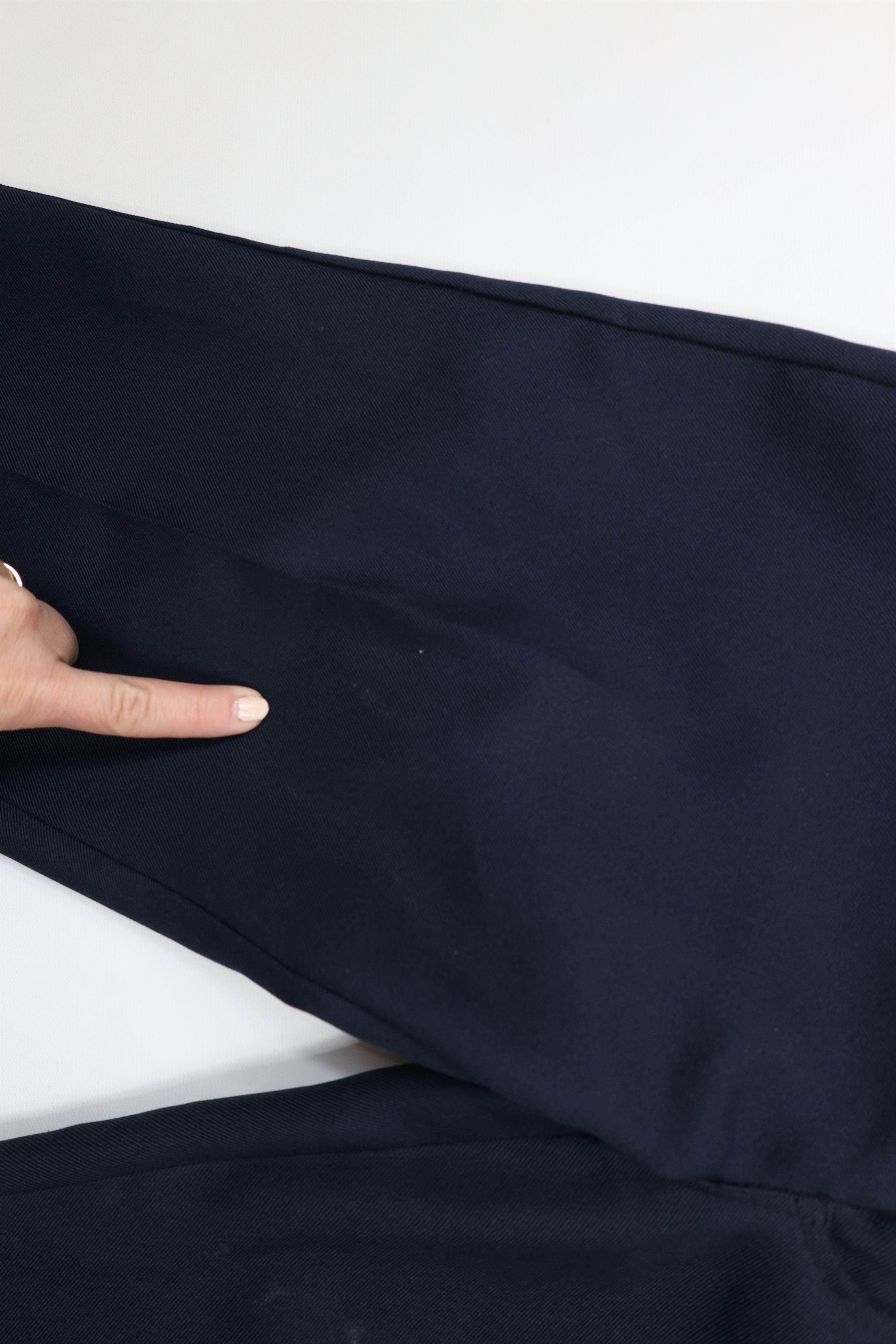 Vintage Vintage 90s Streetwear Distressed Wide Leg Chino Pants Navy Size US 32 / EU 48 - 6 Thumbnail