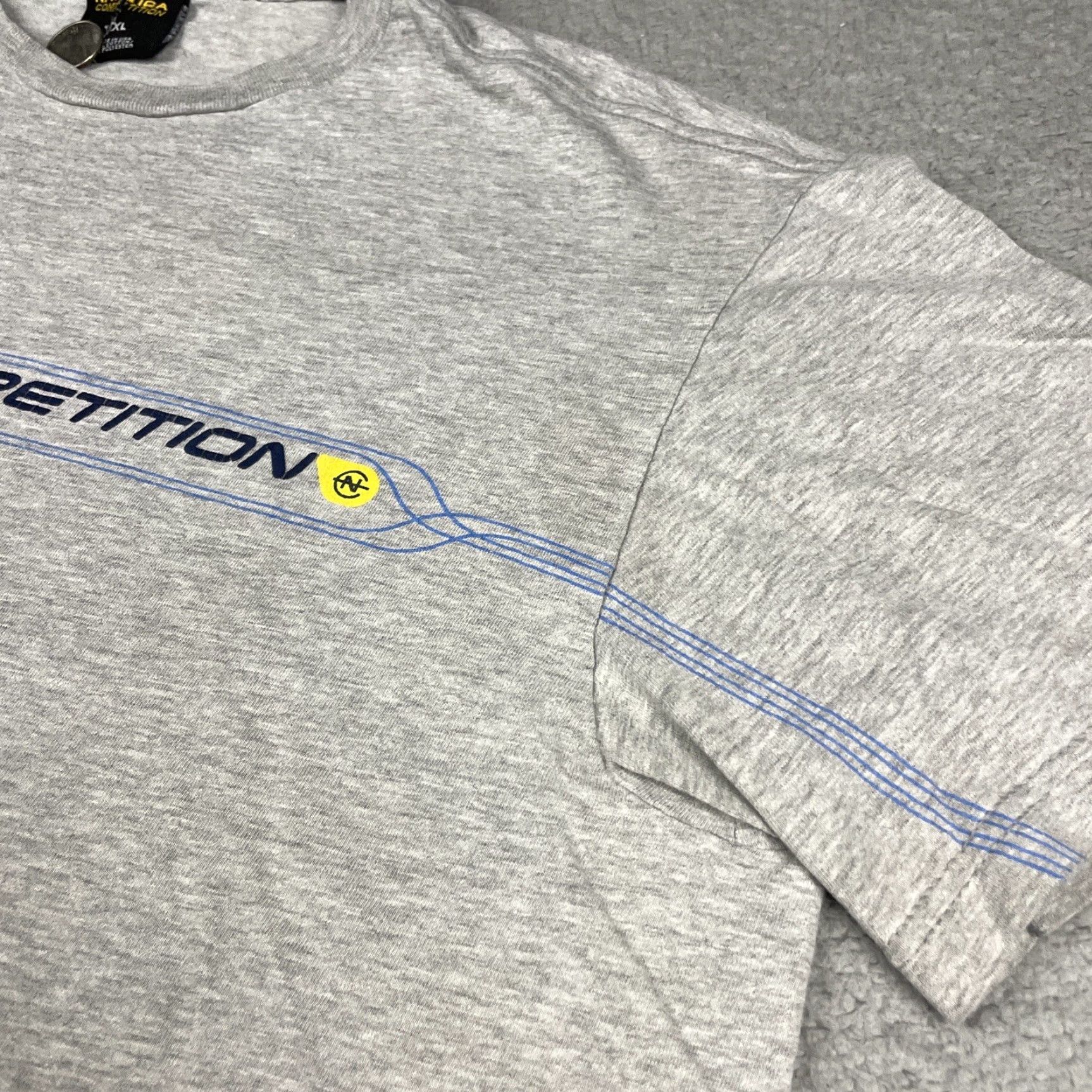 Nautica VINTAGE Nautica Shirt Adult XL Gray USA Spell Out Logo Distressed Vtg* Size US XL / EU 56 / 4 - 5 Thumbnail