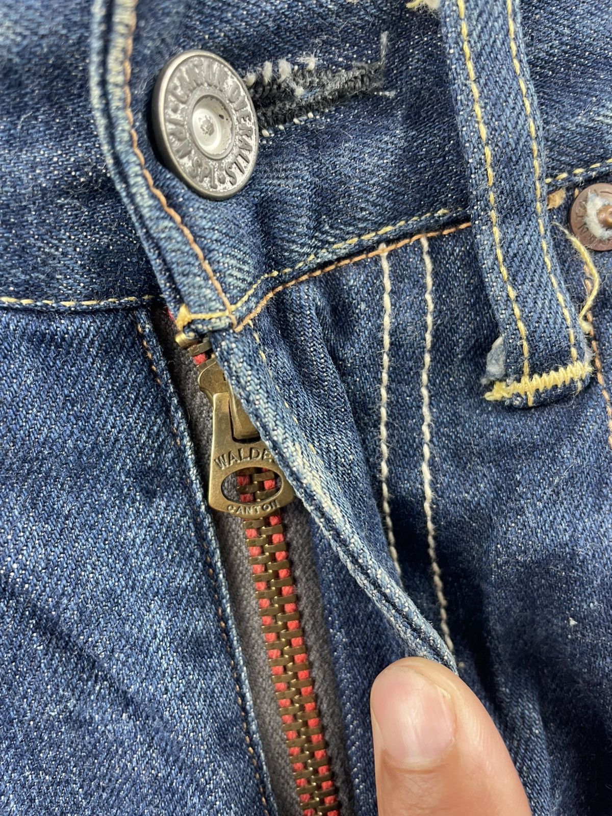 Japanese Brand Vintage Canton Overalls Denim Jeans Mase in Japan Size US 31 - 3 Thumbnail