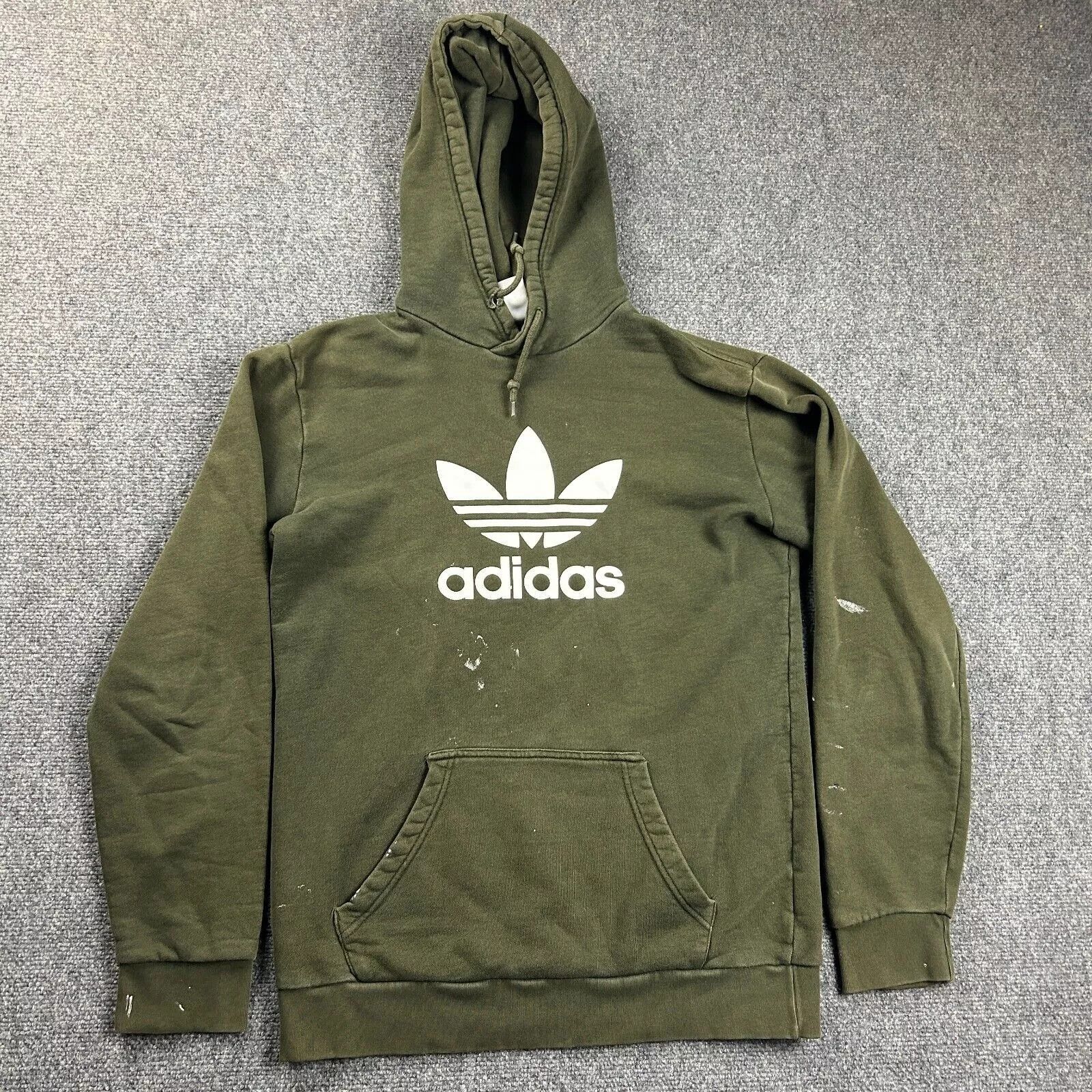 Adidas Adidas Hoodie Men Small Pullover Logo Graphic Paint Size US S / EU 44-46 / 1 - 1 Thumbnail
