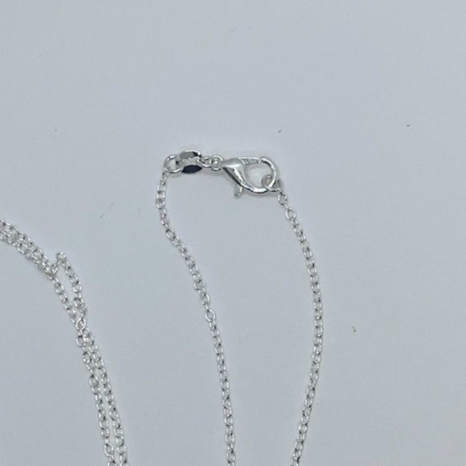 Handmade Silver-Tone Glitter Sparkle Rhinestone Necklace Size ONE SIZE - 5 Thumbnail