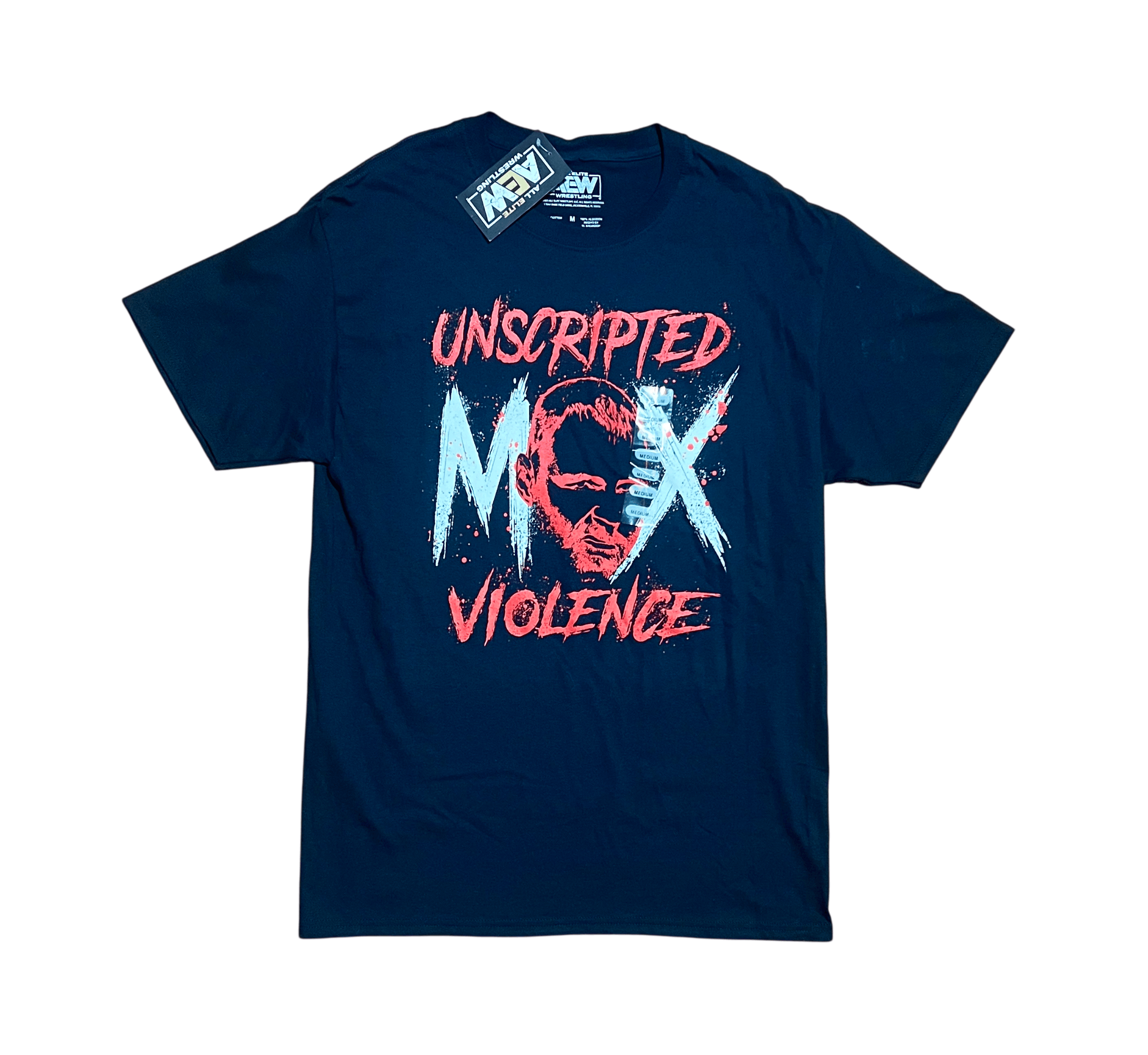 Other Jon Moxley AEW Wrestling Unscripted Violence Graphic T-Shirt Size US M / EU 48-50 / 2 - 1 Thumbnail