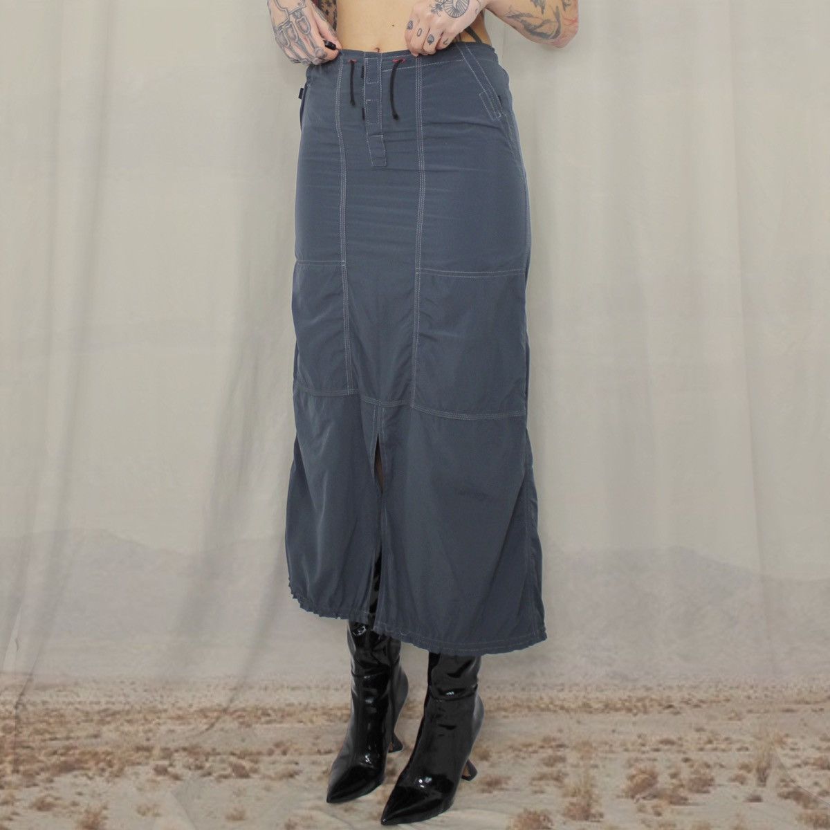 Vintage 🏔️GORPCORE MAXI SKIRT🏔️ Size 26" / US 2 / IT 38 - 2 Thumbnail