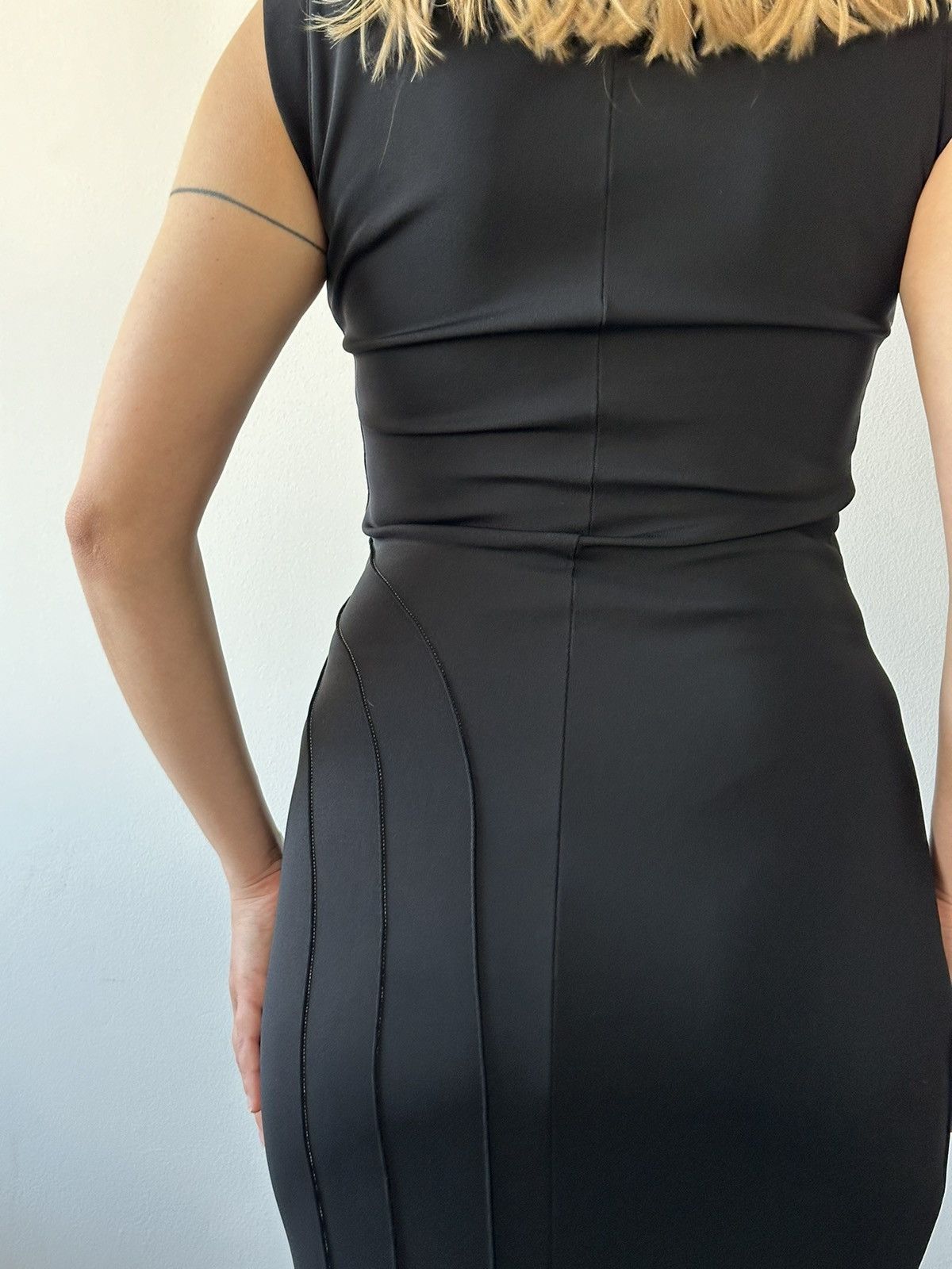 Paco Rabanne Paco Rabanne Late 90s Black Floor Length Dress Size M / US 6-8 / IT 42-44 - 10 Thumbnail