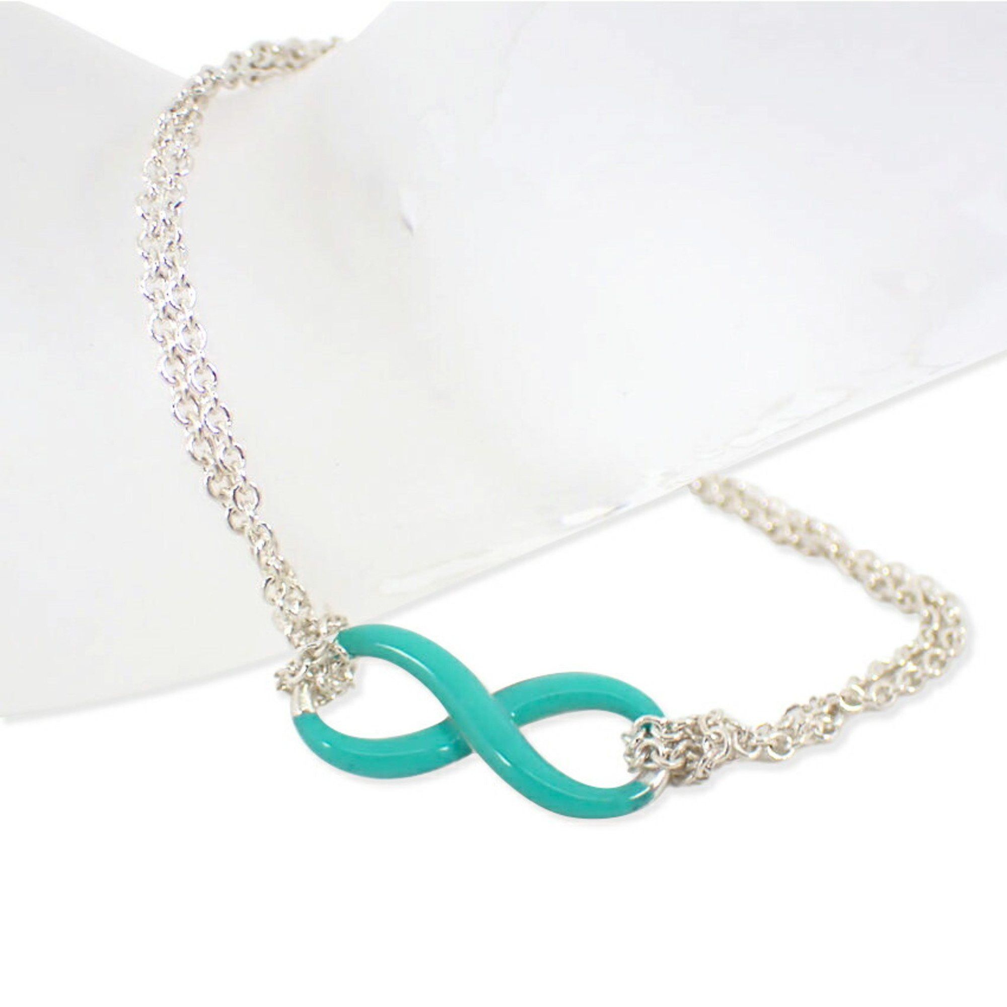 Tiffany & Co. TIFFANY 925 Infinity Blue Double Chain Bracelet Size ONE SIZE - 1 Thumbnail