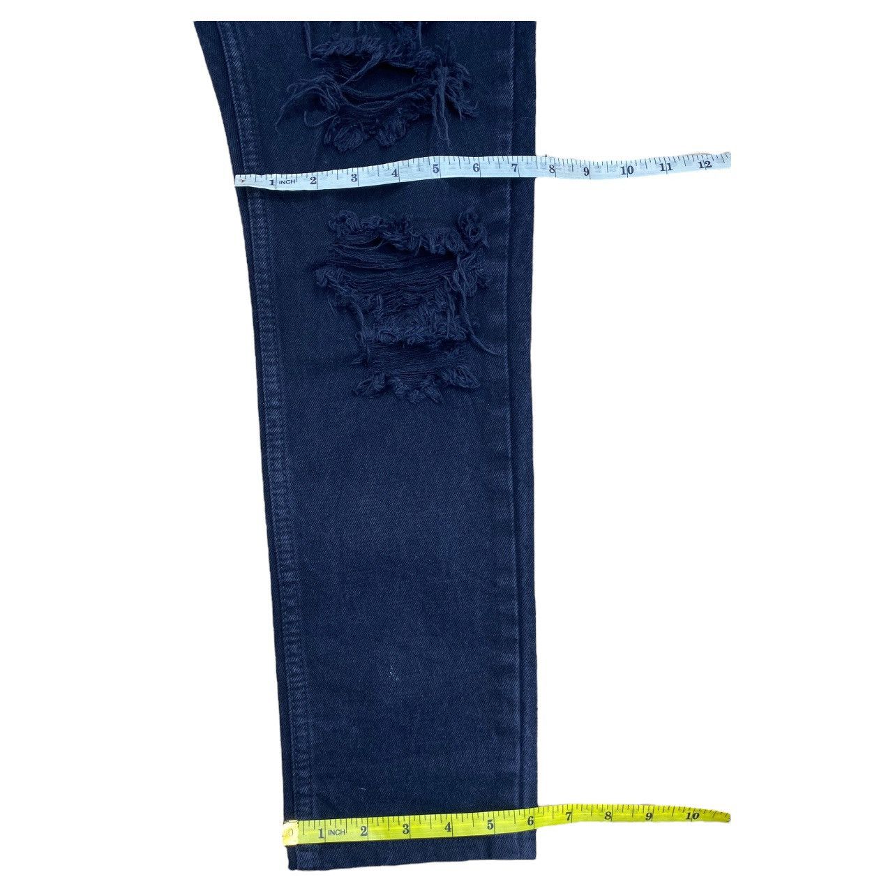 Xlarge Black Japanese X-Large Distress Style Jeans Size US 31 - 11 Thumbnail