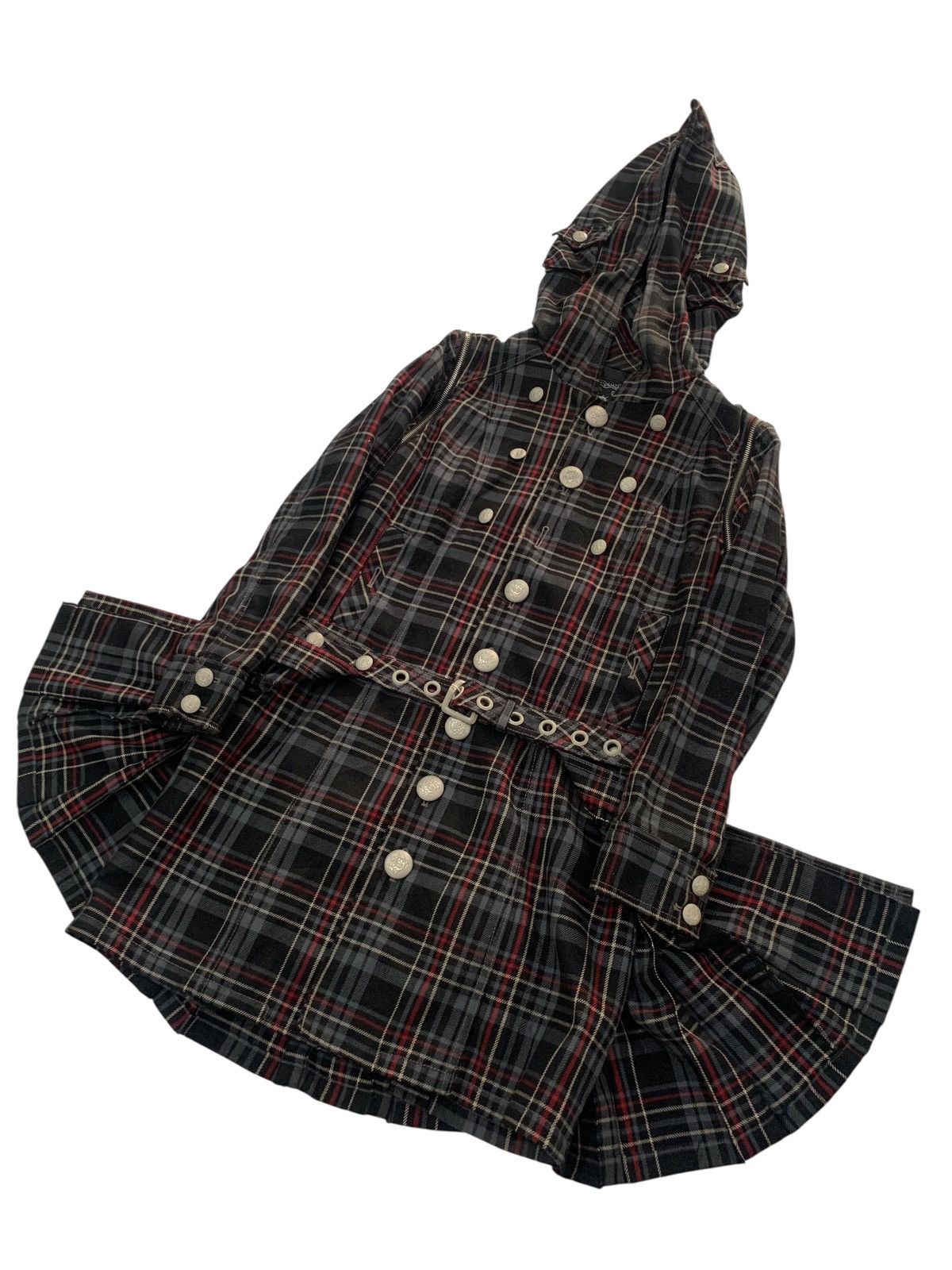 Le Grande Bleu (L.G.B.) y2k Algonquins detachable bondage punk gothic parka hoodie Size US S / EU 44-46 / 1 - 2 Thumbnail