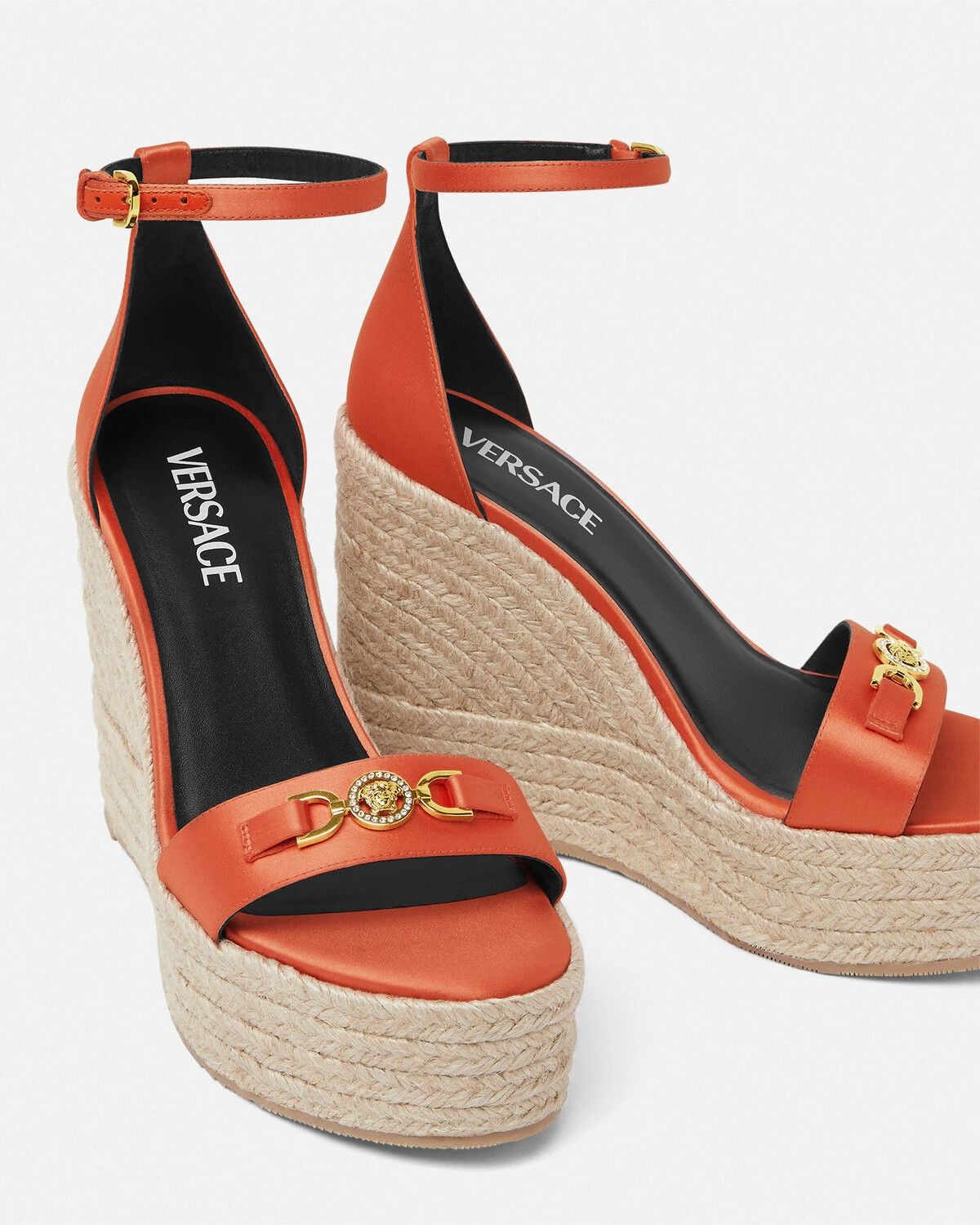 Versace o1y0226 Espadrille Sandals in Orange Size US 8 / IT 38 - 4 Thumbnail
