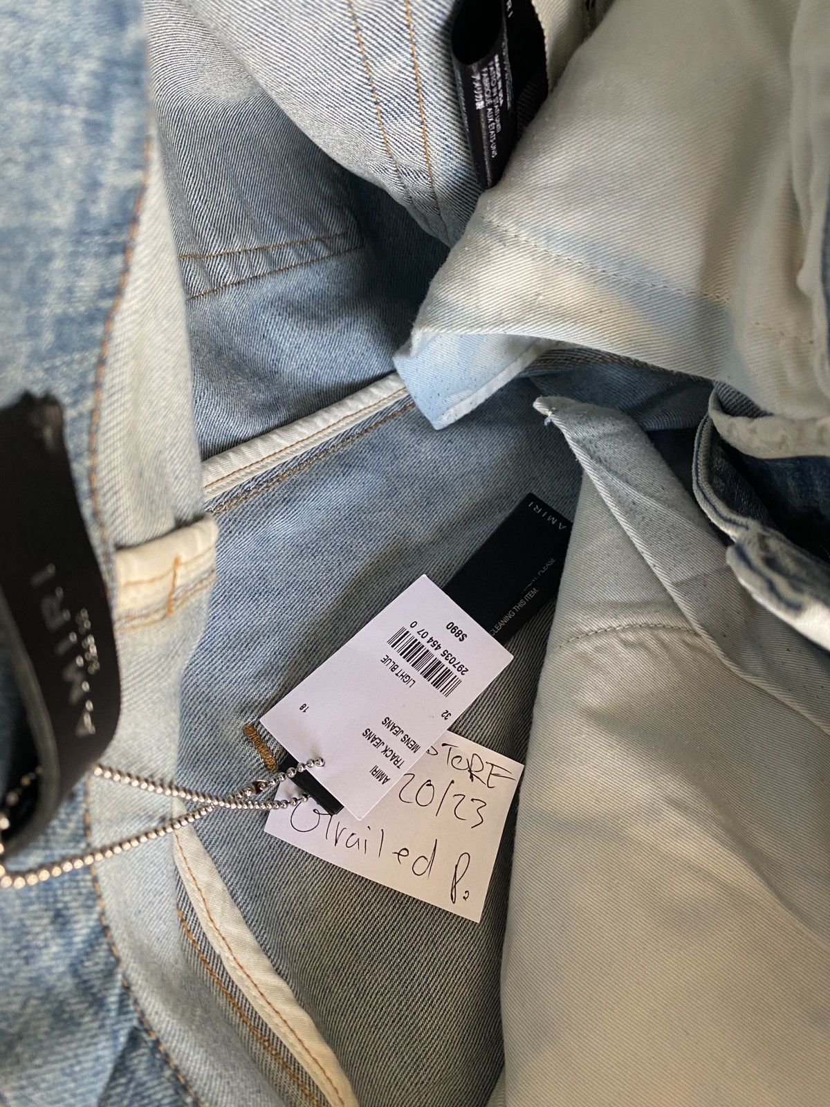 Amiri AMIRI Track Jean LT Indigo 32 OG - Gently Used* Size US 32 / EU 48 - 10 Thumbnail