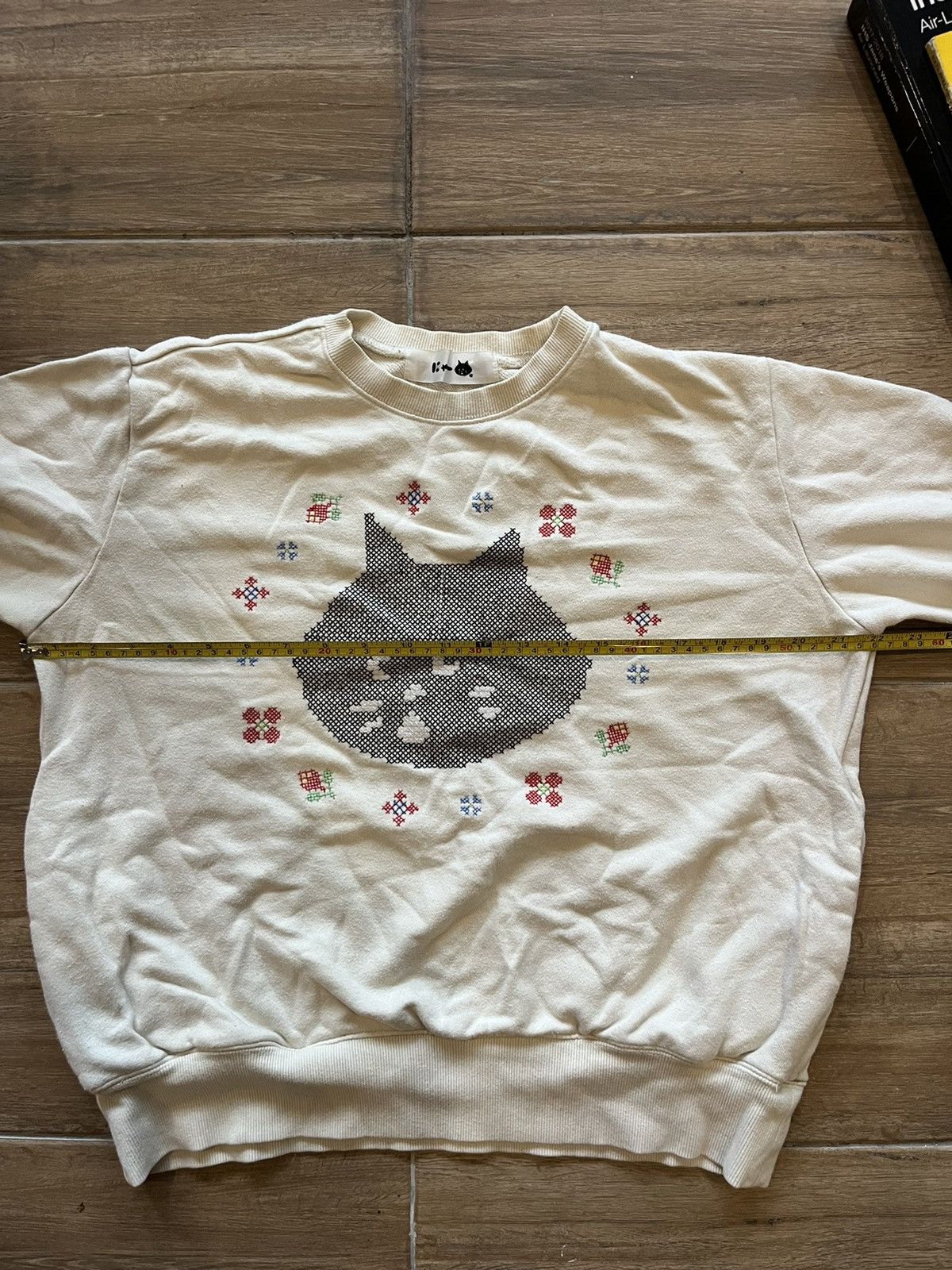 Issey Miyake × Japanese Brand × Ne-Net Ne-Net Cat Stitch Sweatshirt Size US S / EU 44-46 / 1 - 11 Thumbnail