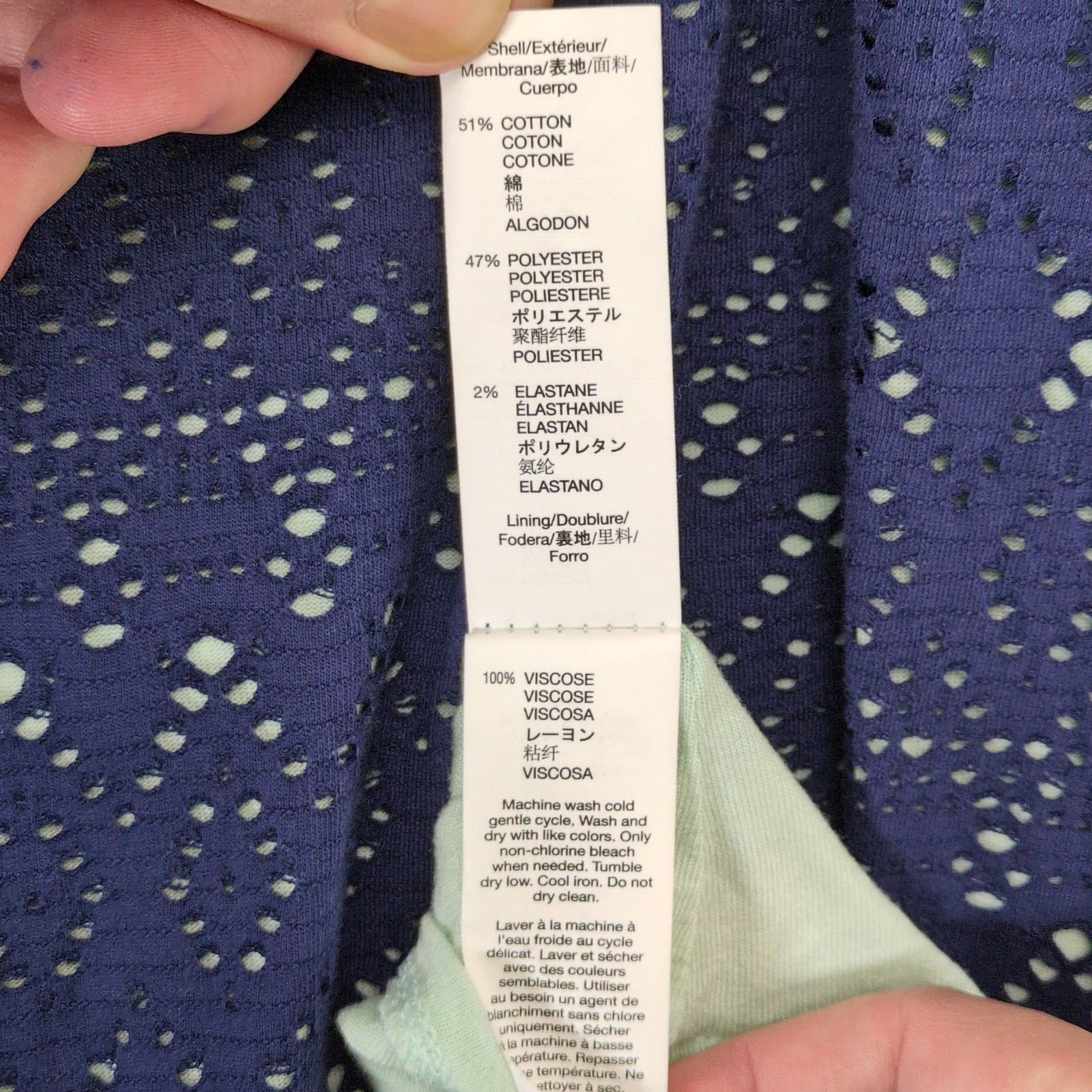 Gap GAP Size XXL Navy Lace Overlay Drop Waist Sleeveless Dress Size XXL / US 16-18 / IT 52-54 - 5 Thumbnail
