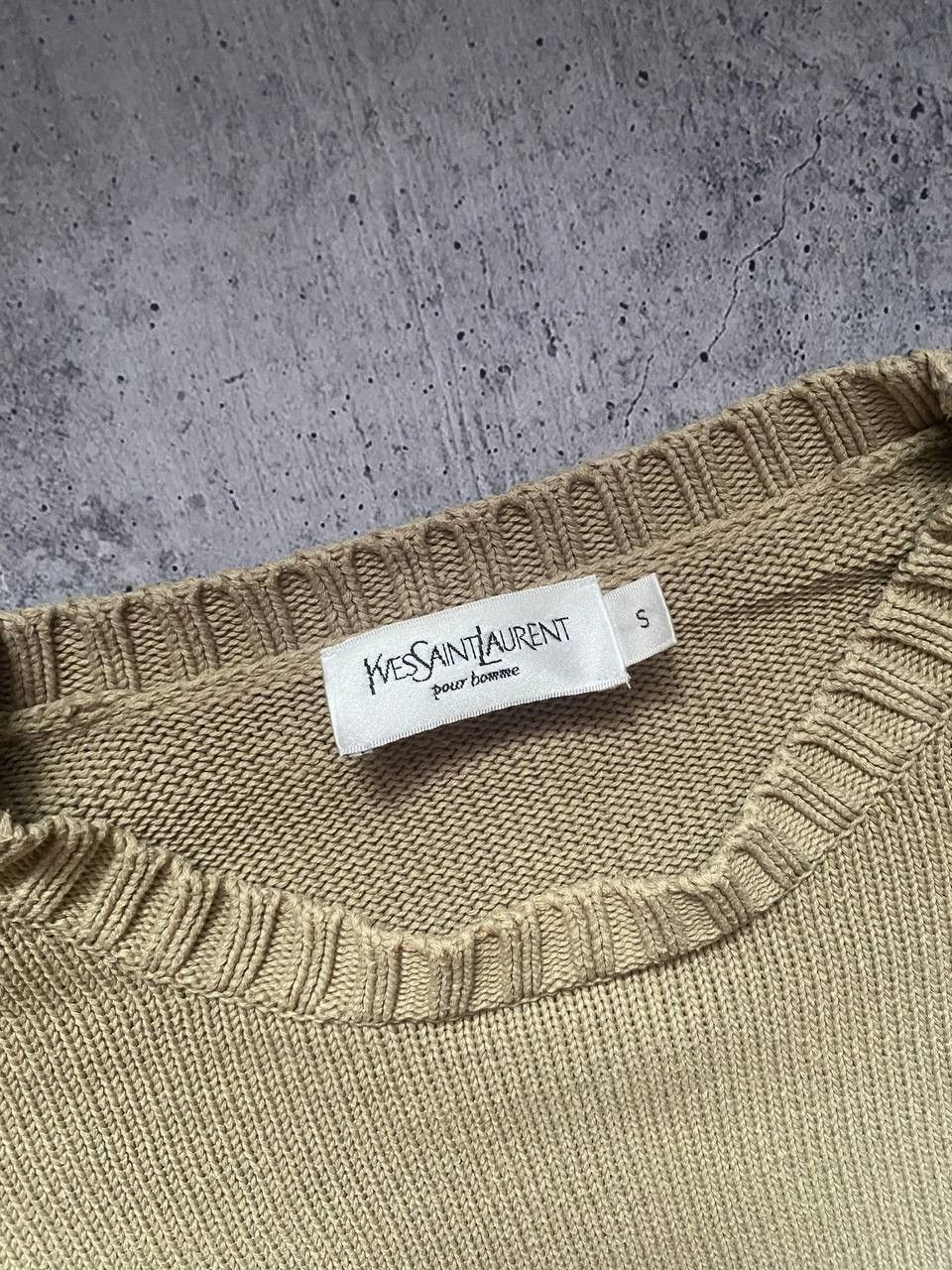 Yves Saint Laurent Vintage Yves Saint Laurent YSL Mens Biglogo Sweater Size S Size US S / EU 44-46 / 1 - 6 Thumbnail