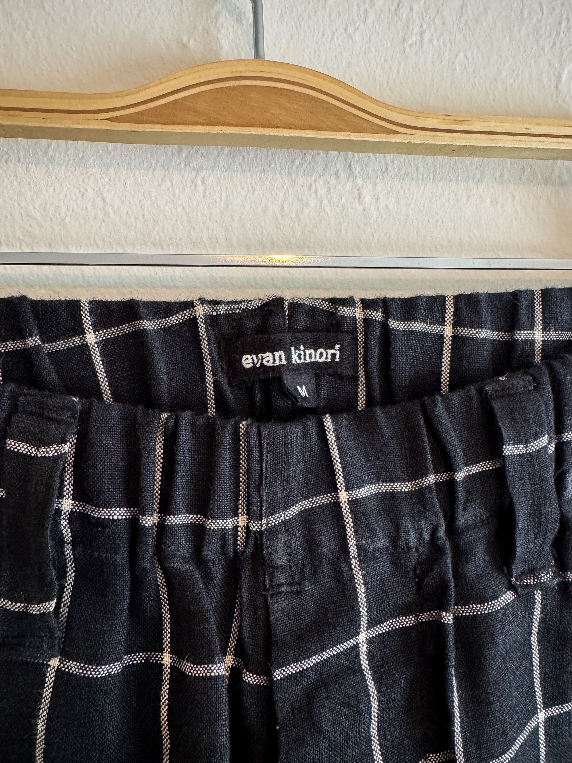 Evan Kinori Elastic Pant (Irish Linen Windowpane) Size US 32 / EU 48 - 2 Thumbnail