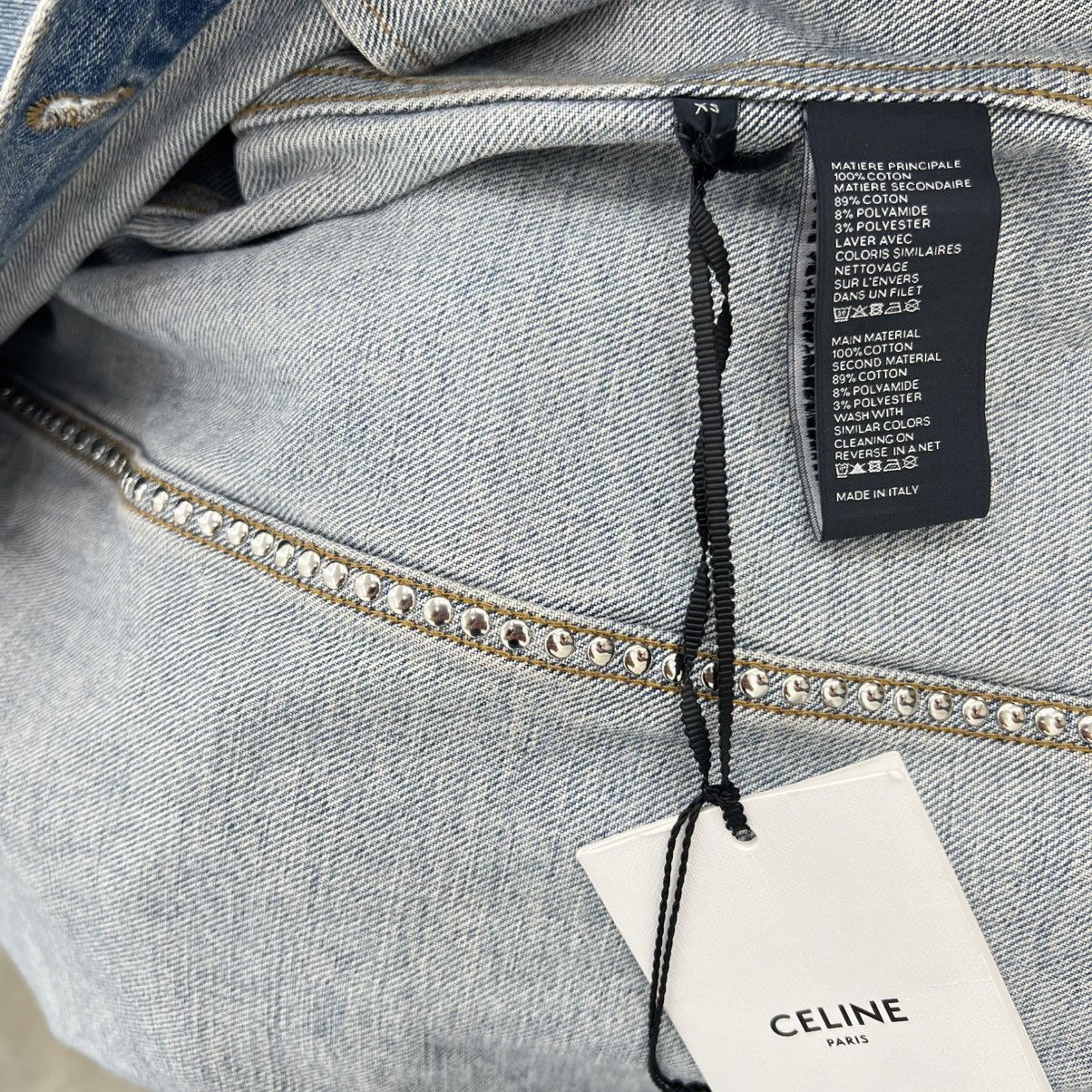 Celine × Hedi Slimane Celine Studded Denim Jacket in Large Size US L / EU 52-54 / 3 - 7 Thumbnail
