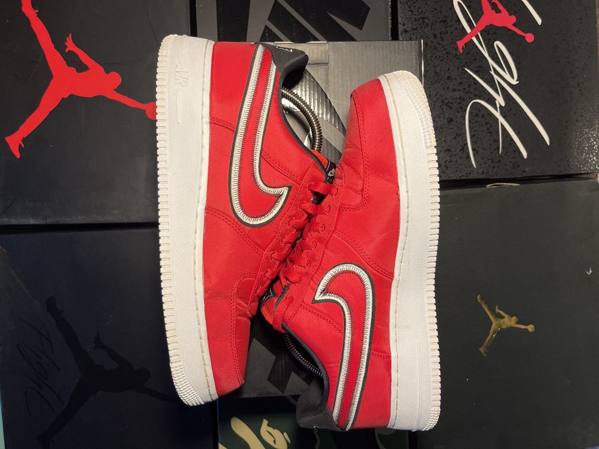 Nike Nike Air Force 1 Reverse stitch university red Size US 11 / EU 44 - 1 Thumbnail