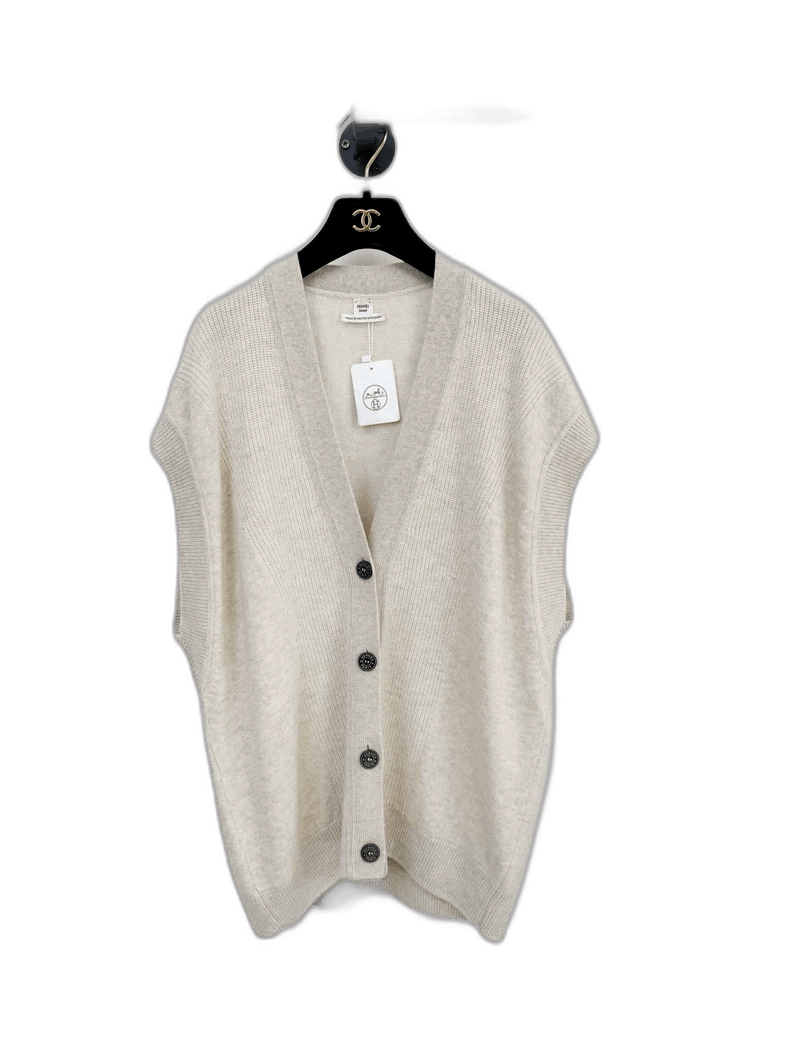 Hermes New Hermes Cashmere Knit Vest Size 38 Size M / US 6-8 / IT 42-44 - 1 Thumbnail