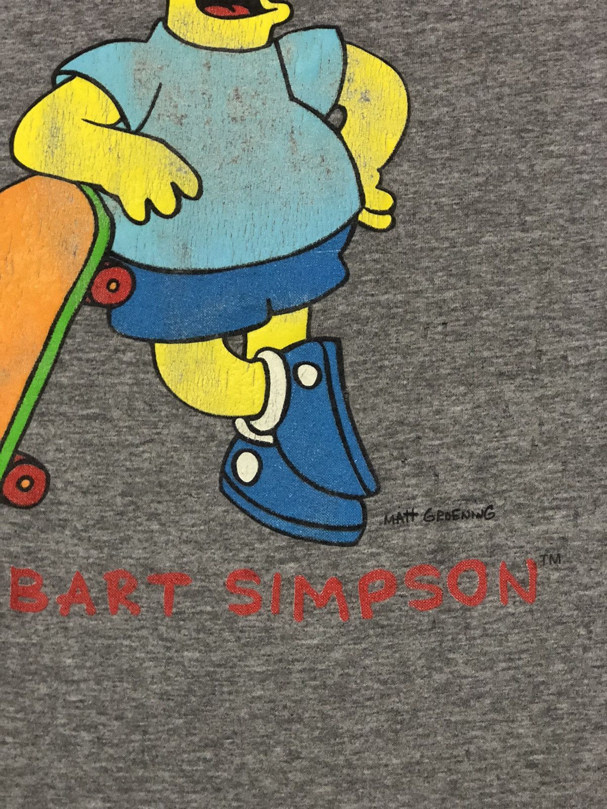 Vintage Vintage Bart Simpson Skateboarding Tshirt Size US XL / EU 56 / 4 - 6 Thumbnail