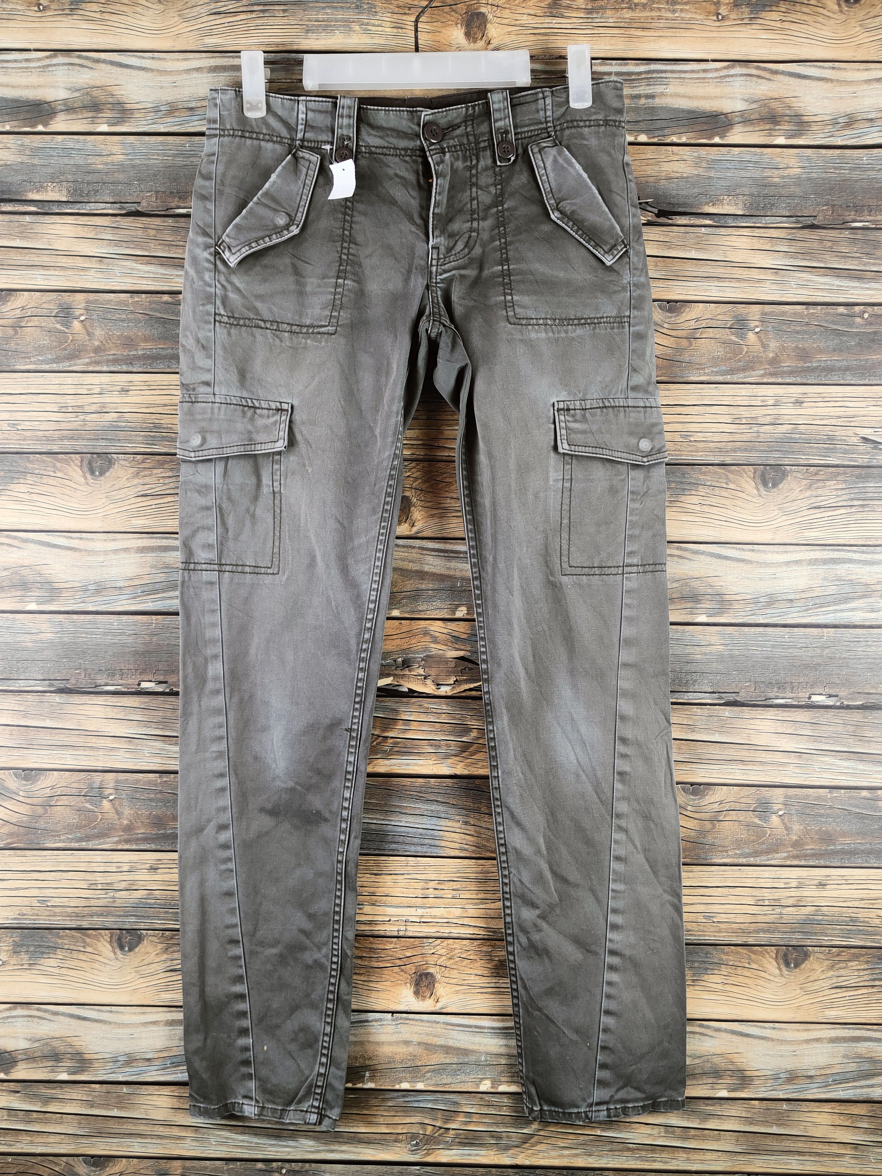 Japanese Brand DL Natural Beauty Brown Multipocket Cargo Pants #46-415 Size 27" / US 4 / IT 40 - 1 Thumbnail
