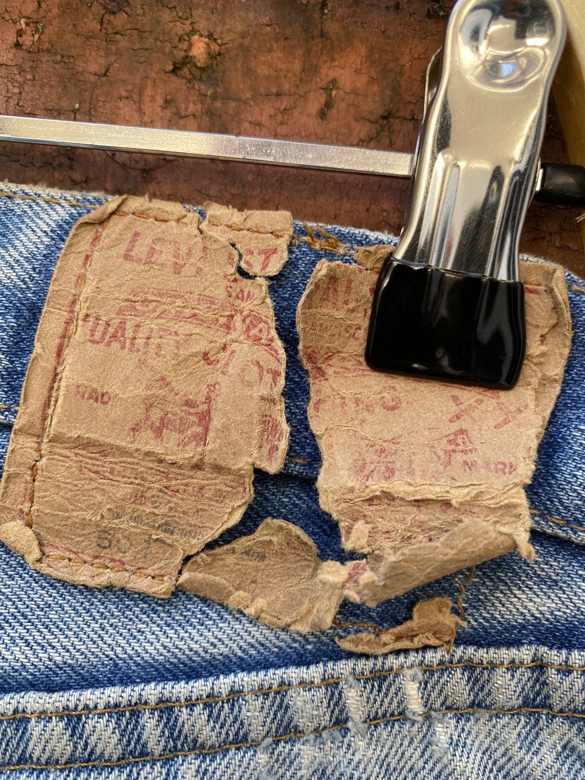 Levi's × Levi's Vintage Clothing × Vintage W31x30.5 vintage levi's 501 redline made in USA #6 Size US 31 - 7 Thumbnail