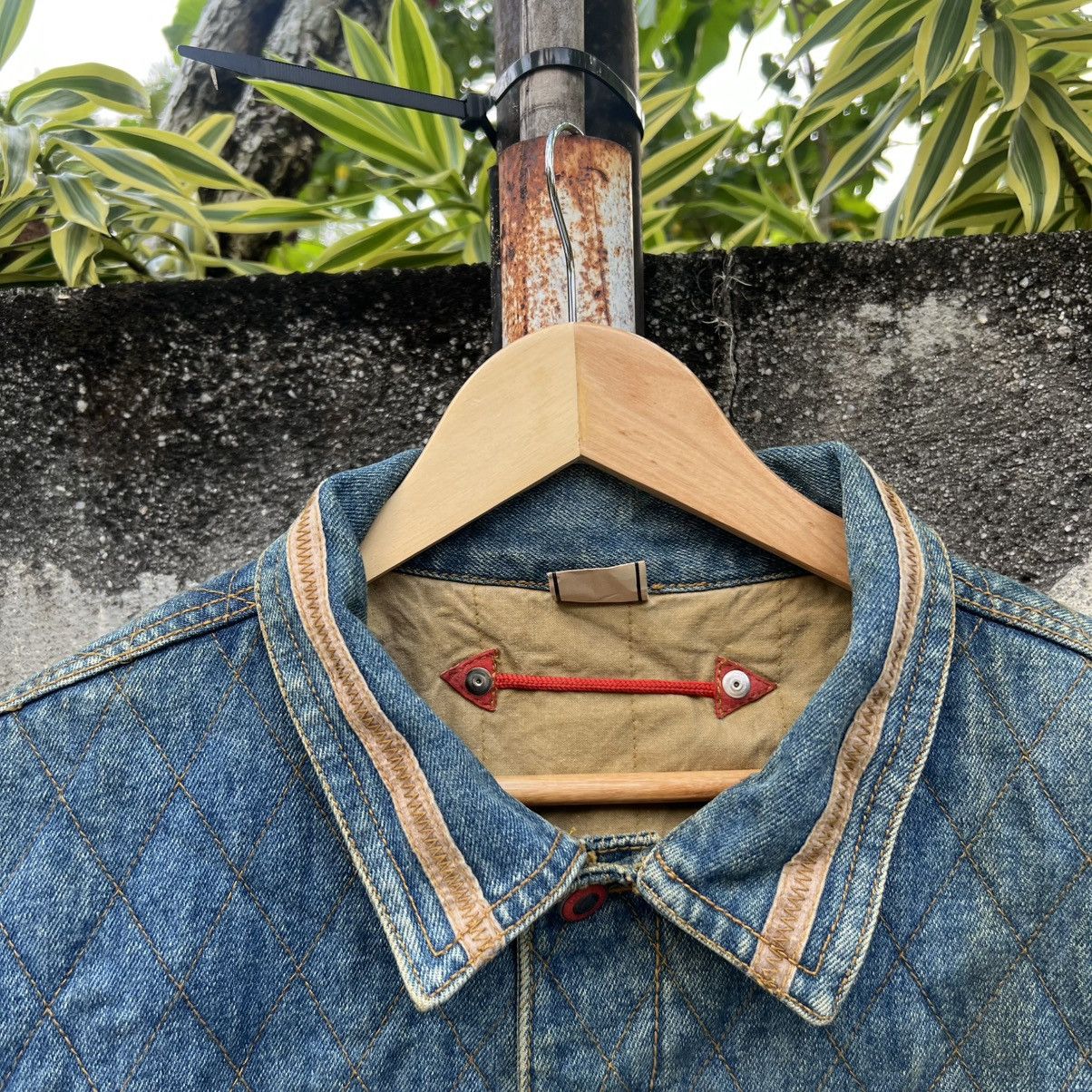 Japanese Brand “RARE” PATCHWORK HEAVY DENIM JACKET Size US XL / EU 56 / 4 - 5 Thumbnail