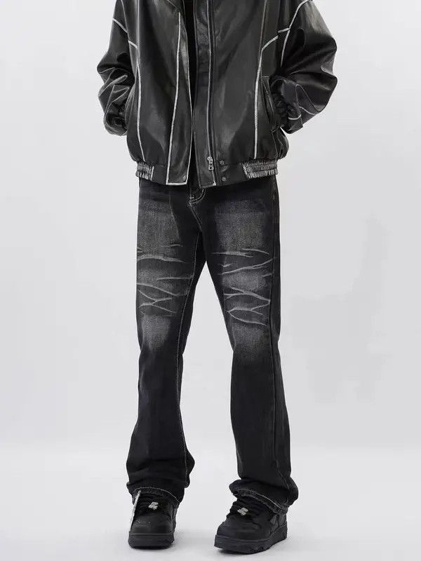 VIBE Vintage black washed corrugated jeans Size US 34 / EU 50 - 5 Thumbnail