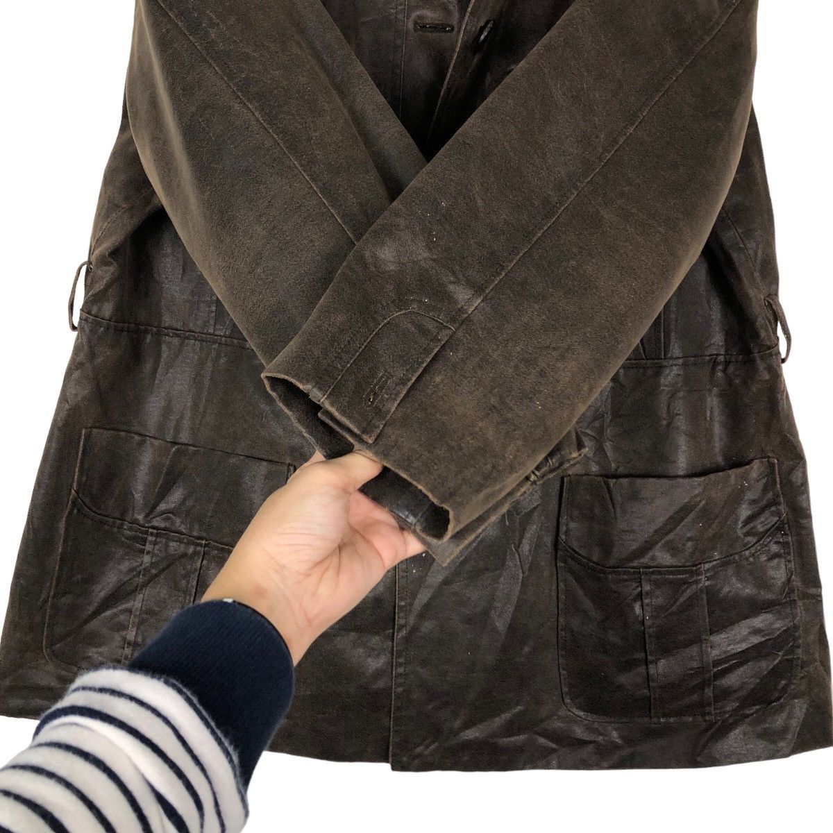 Hysteric Glamour 🔥Vintage Leather Jacket Biker Candy House Japan Rare Design Size US M / EU 48-50 / 2 - 15 Thumbnail