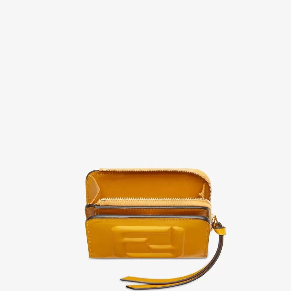 Fendi o1loc1c0824 Size: OS / Cube Card Case in Yellow Size ONE SIZE - 4 Thumbnail